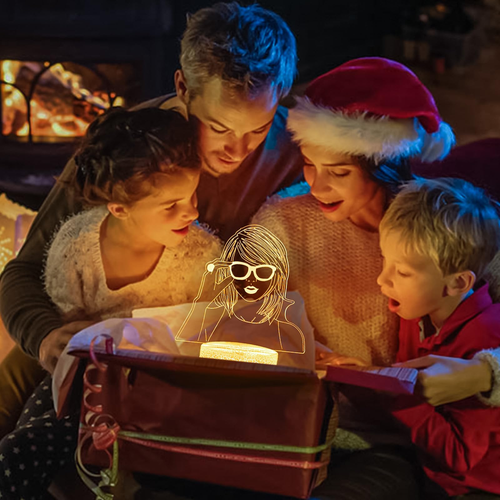 Cover Joy 3D Night Light Gifts: Singer Stuff, Teen Girls Women Fans Room Party Decor, Table Lamp With Remote Control 16 Color Changing