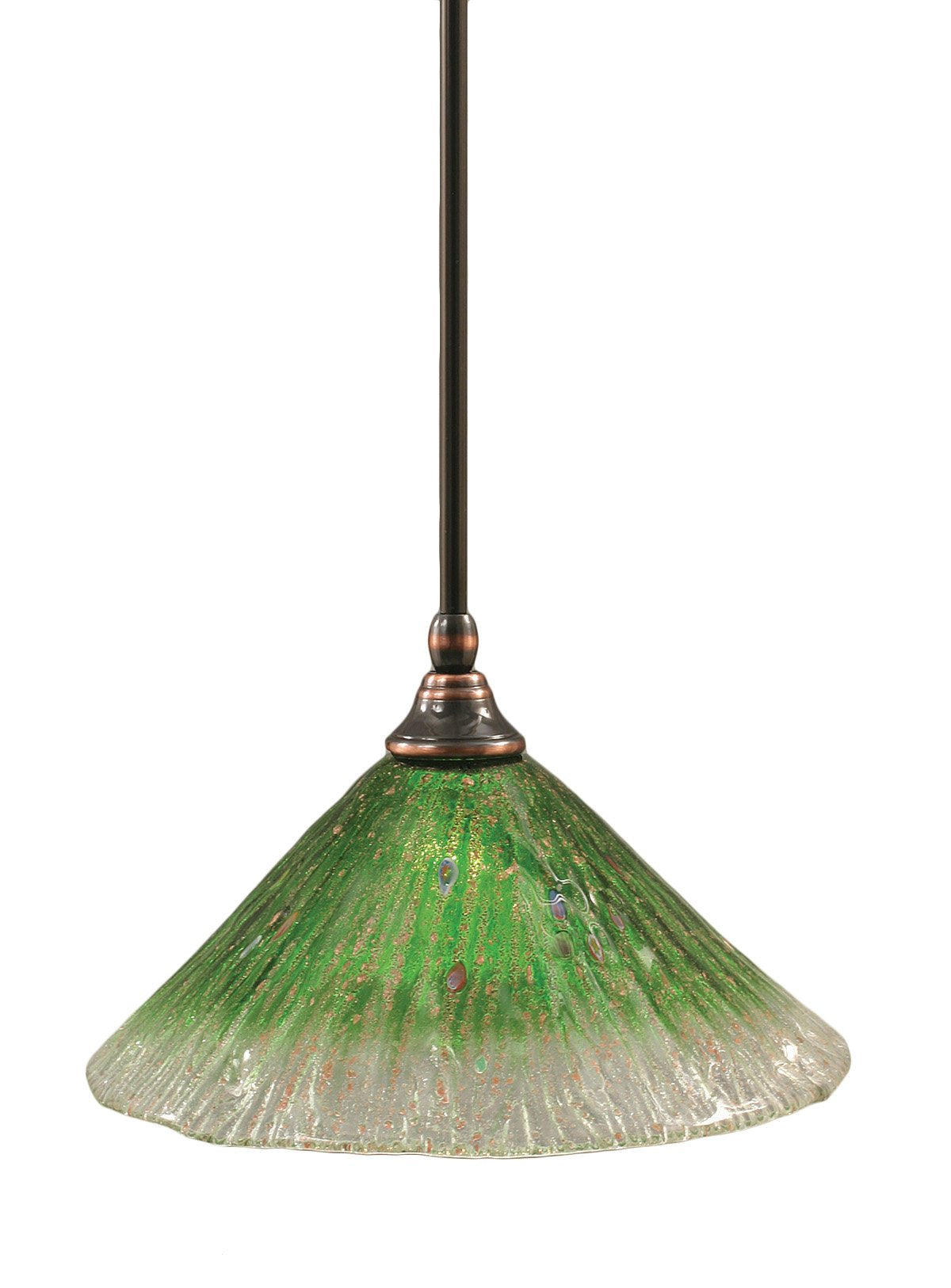 Toltec Lighting 1 Light Mini Pendant In Black Copper (23-Bc-447)