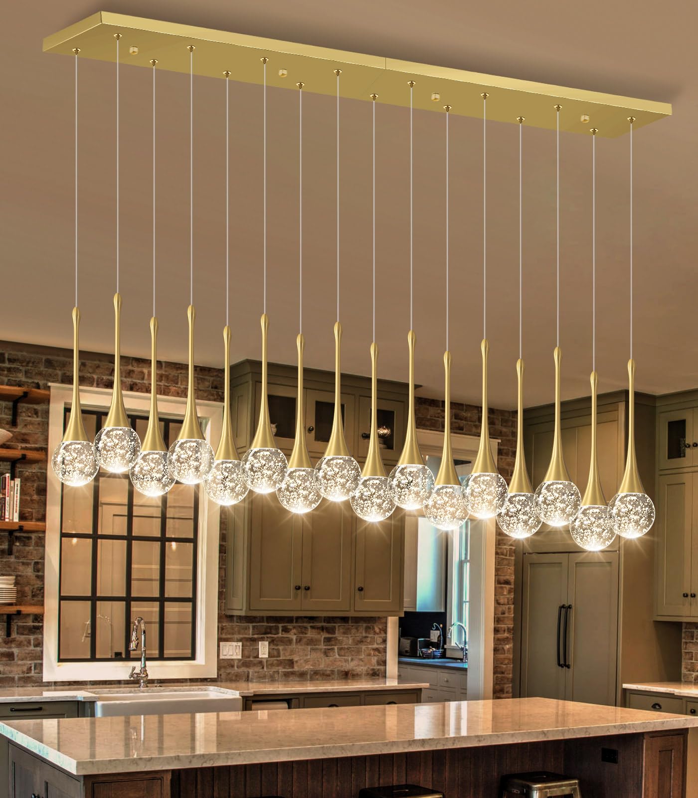 16 Lights Modern Glam Crystal Chandelier For High Ceiling Led Dimmable Pendant Light For Staircase Foyer Enterway Living Room Chandelier Lighting Gold