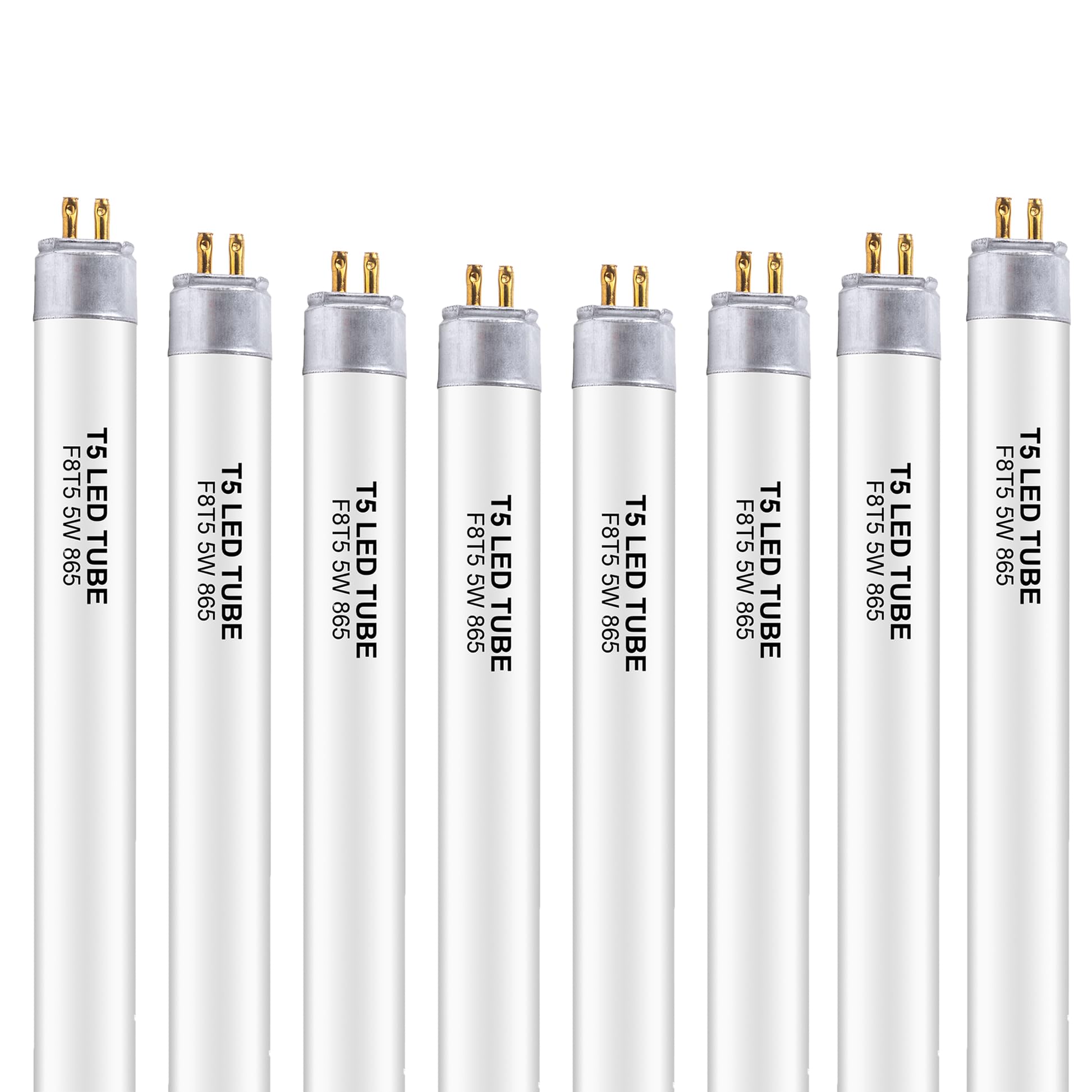 Wesome Lighting 8 Pack 12 Inch F8T5/Dl Led Replacement Bulbs  6500K Daylight  T5 Led 5 Watts Replace Fluorescent Bulb With Led  Replacement Tube For Counter And Cabinet Fixture