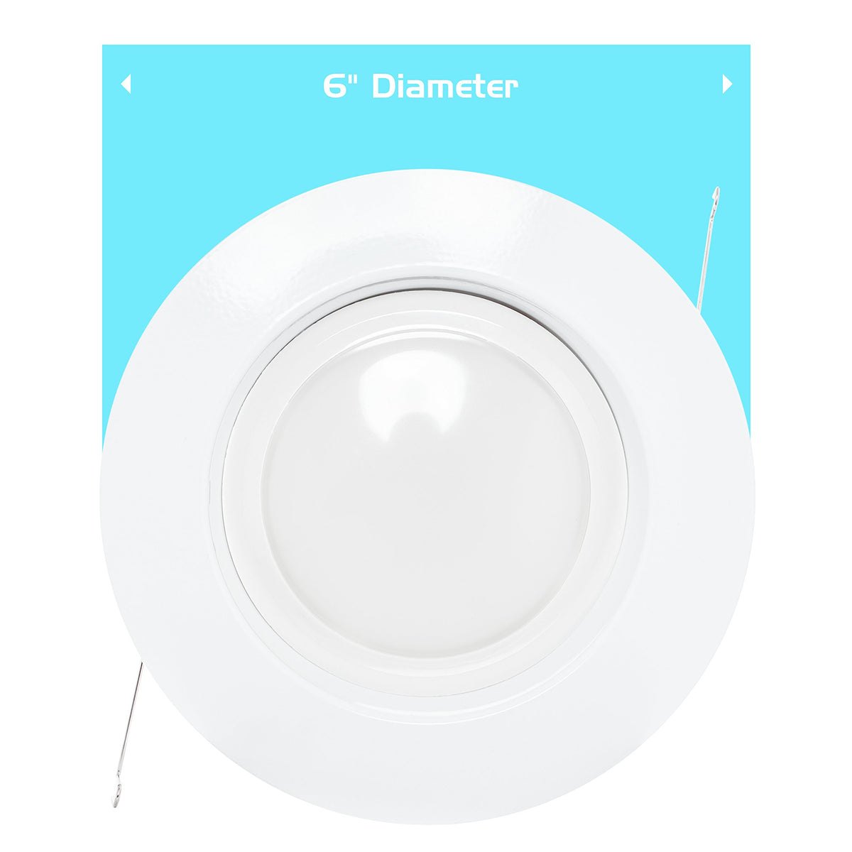 Westgate 19W Recessed Lighting Kit Dimmable LED Retrofit Downlight 6in ...
