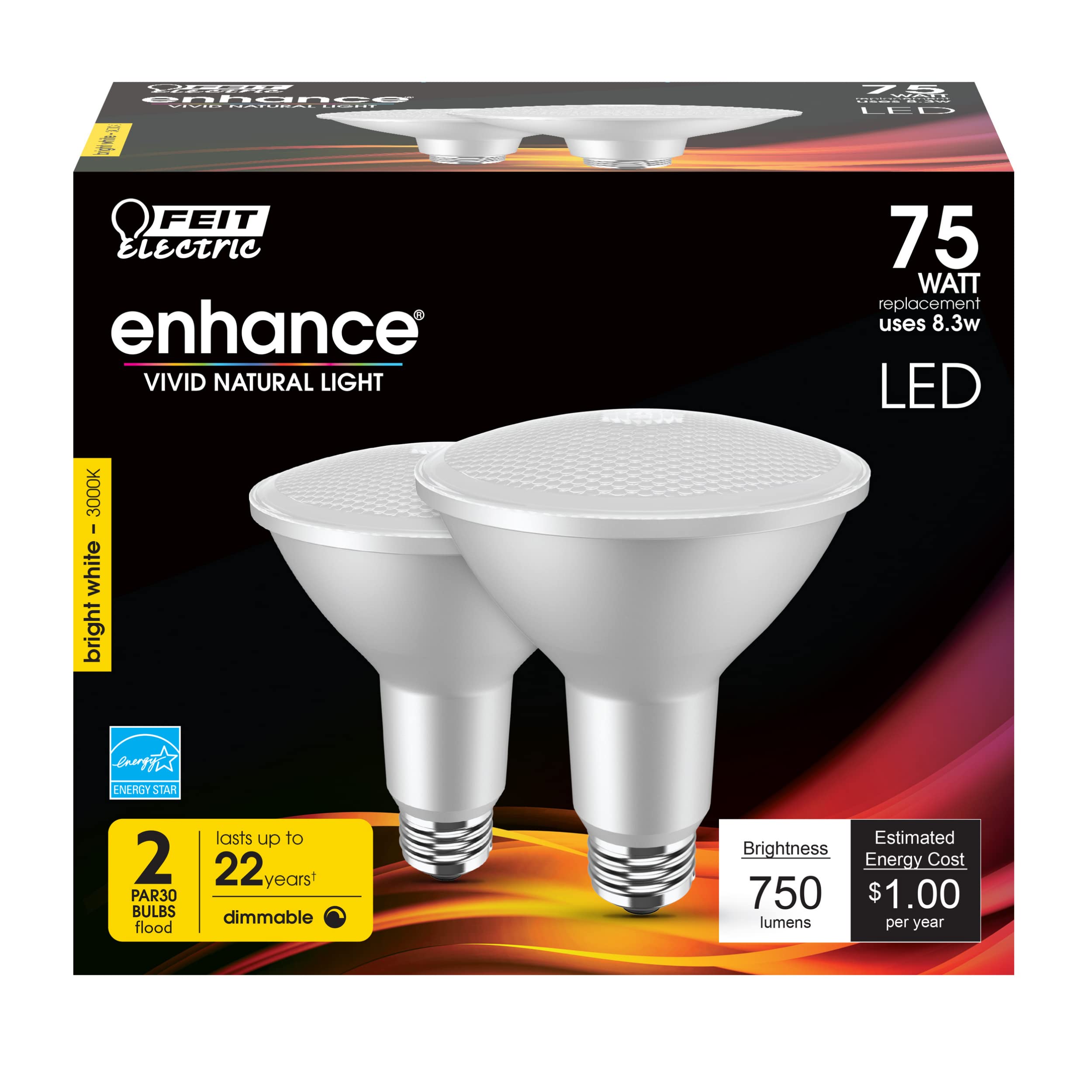 Led Par30 E26 Bw 75W 2Pk
