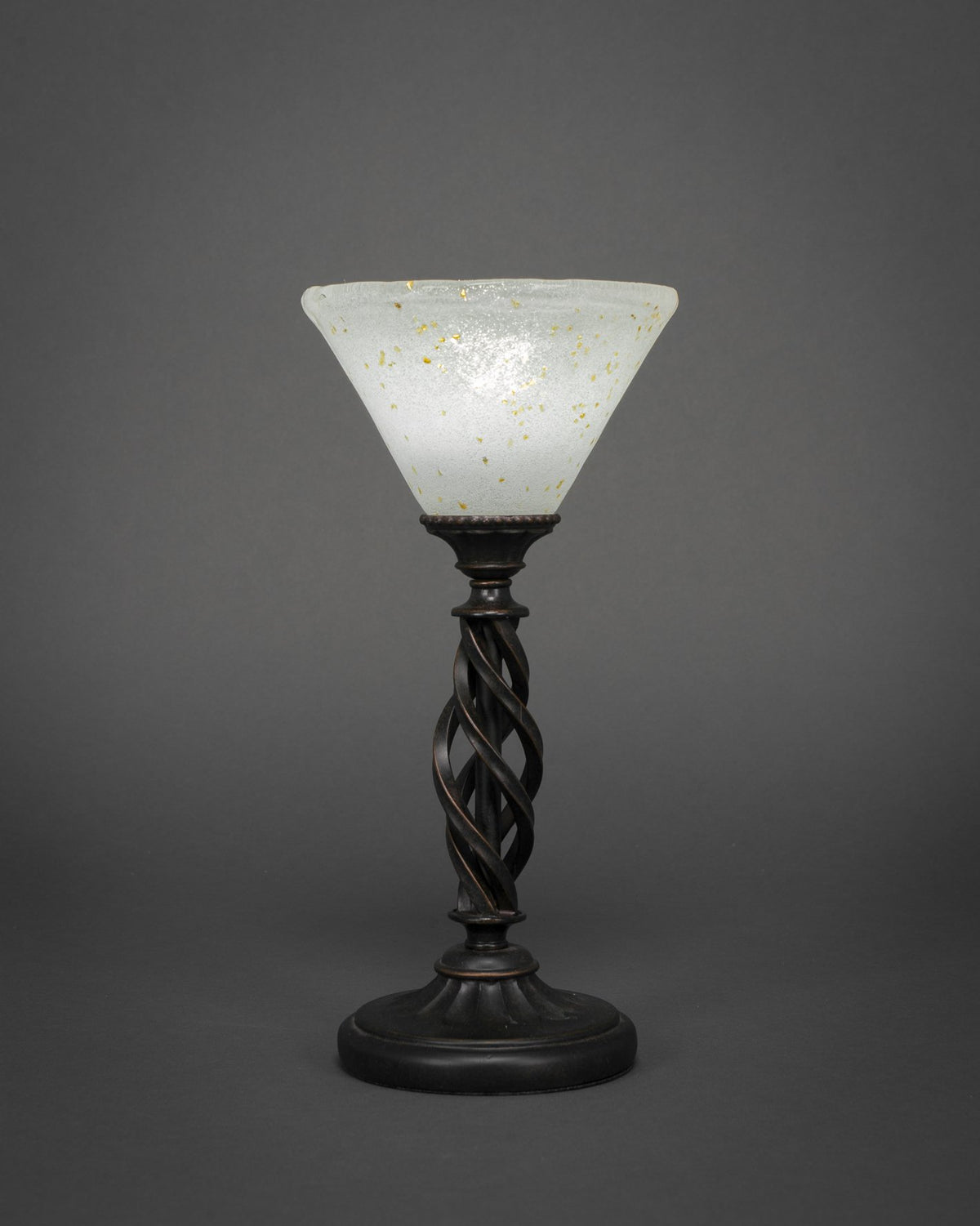Toltec Lighting Elegante 1 Light Table Lamp in Dark Granite (61-DG-7145)