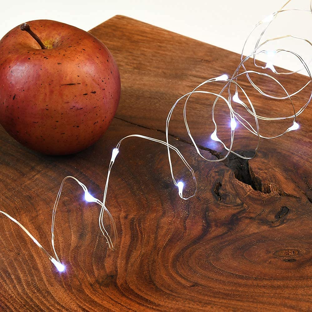 JosMega Solar Powered Fairy String Lights, 66ft, 200LED, 8 Modes, Waterproof, White