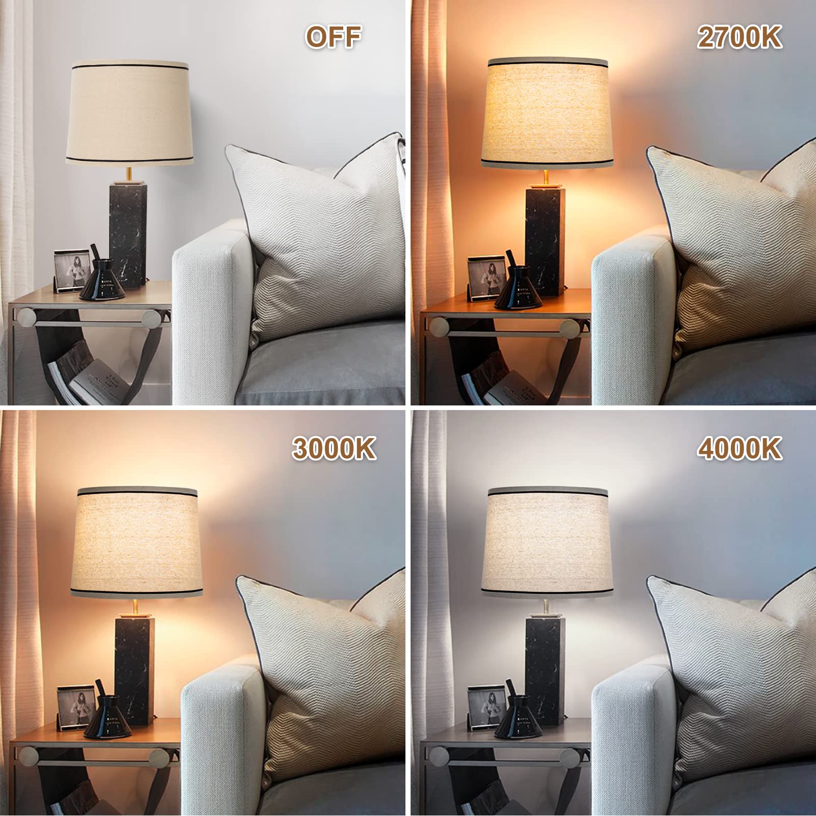 Seaside Village Drum Lampshades Set of 2, Beige Linen, 11.6in Top x 12.6in Bottom x 9.8in High, Spider Fitter, Model