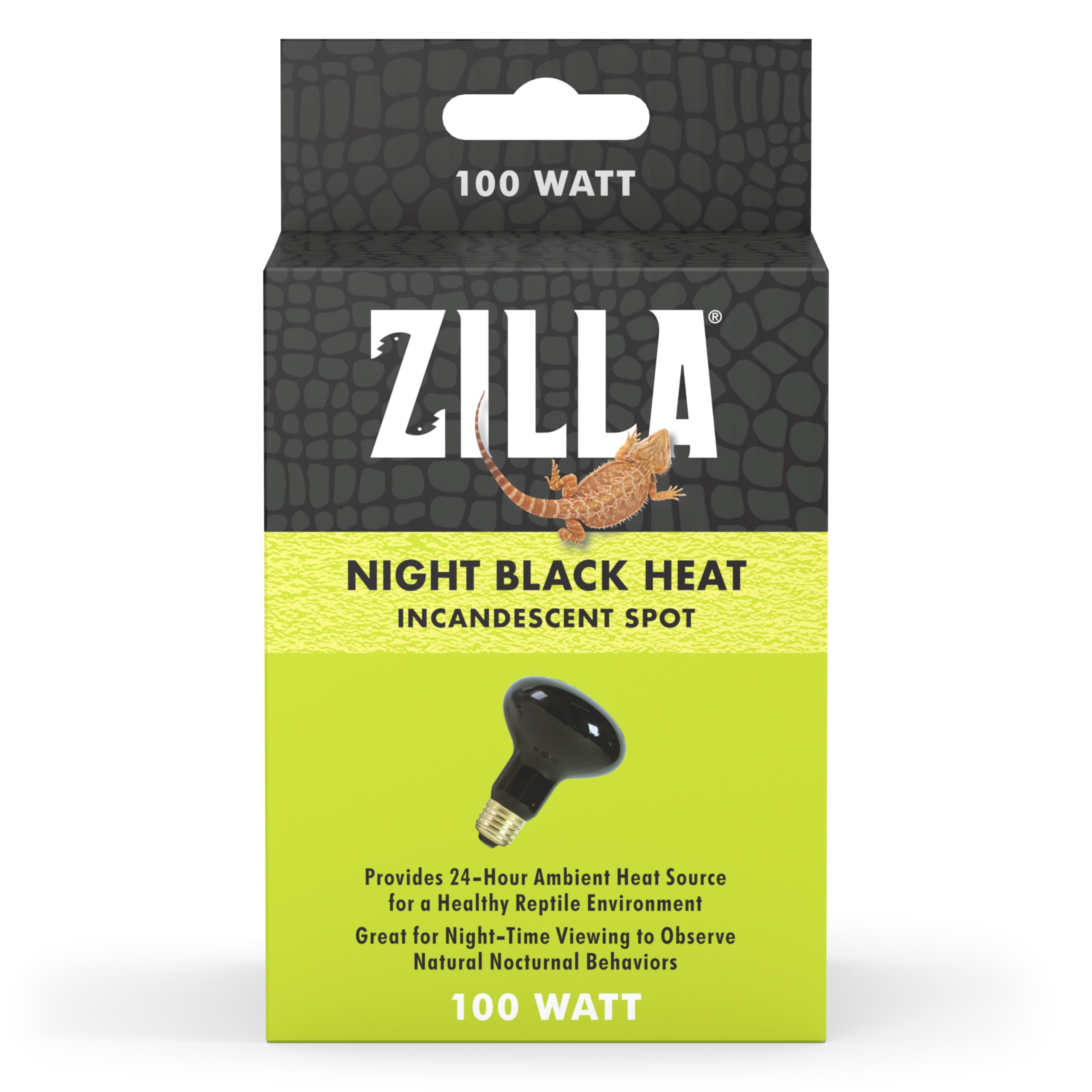 Zilla 100W Night Black Heat Incandescent Spot Bulb - 3 Pack, Perfect For Lighting Needs