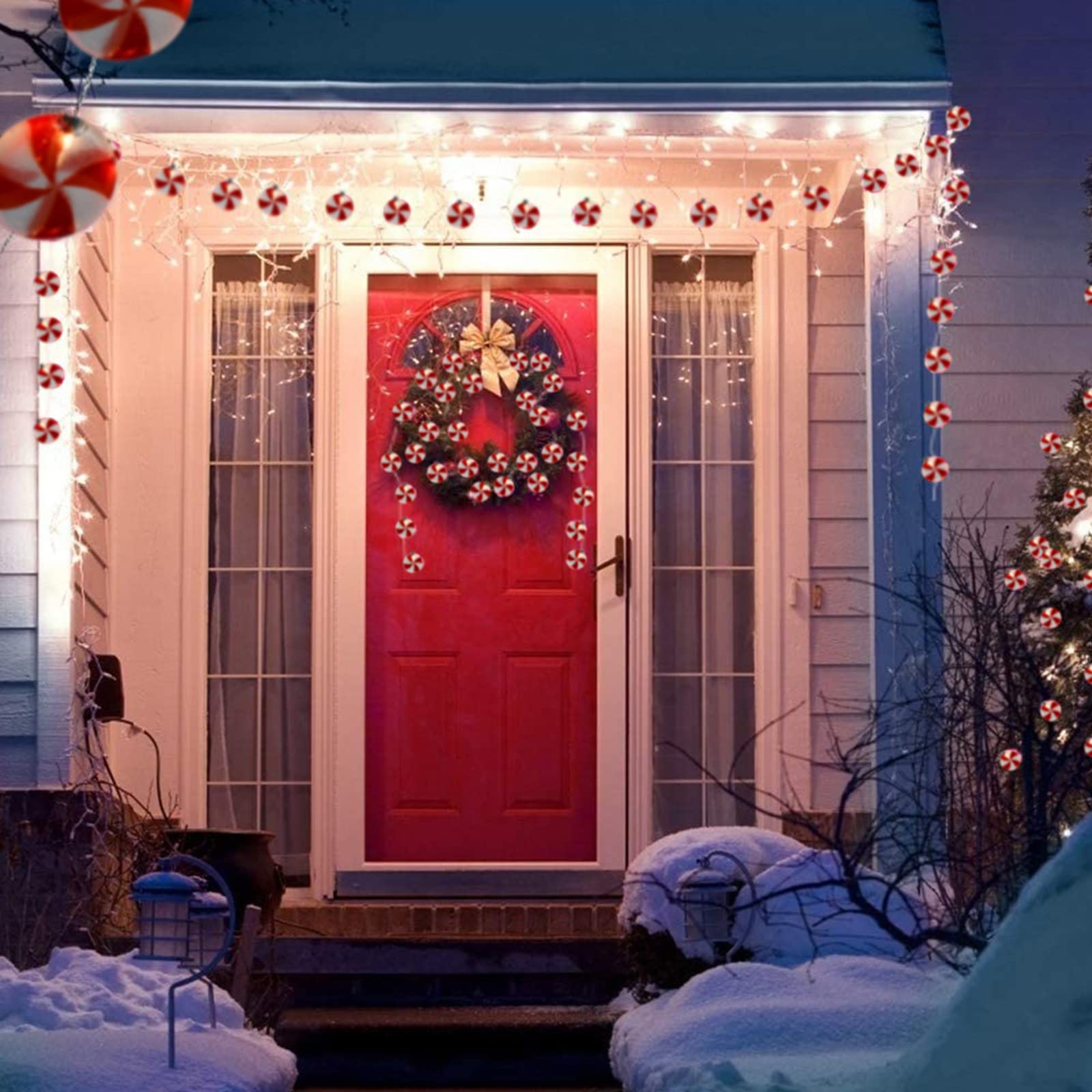 Cbebew 8.5Ft Candy String Lights - 10 Lollipop Lights For Indoor/Outdoor Holiday Decor