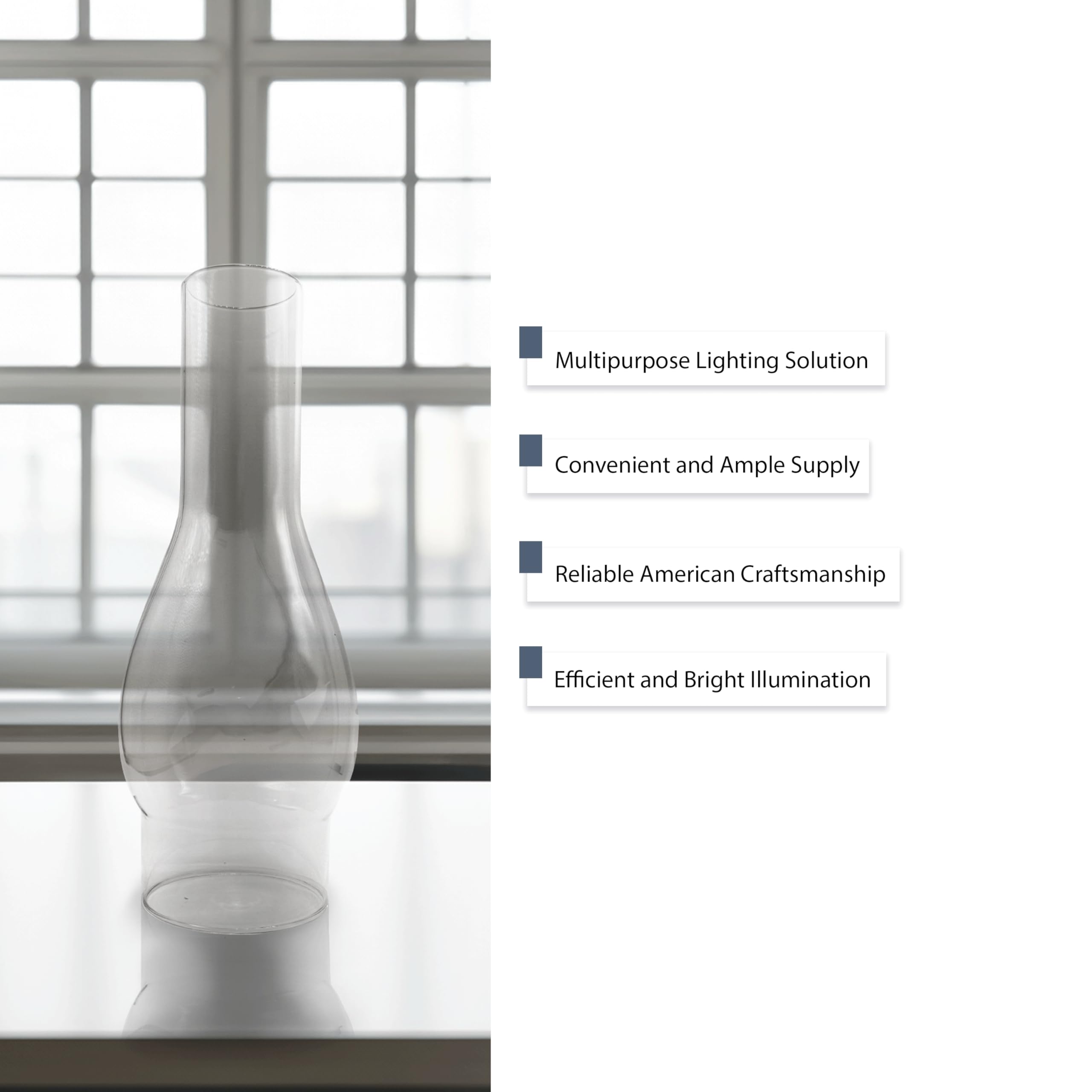 Light Of Mine - 3&quot; X 10&quot; Regular Oil Lamp Replacement Chimney (3&quot; X 10&quot; Reg.)