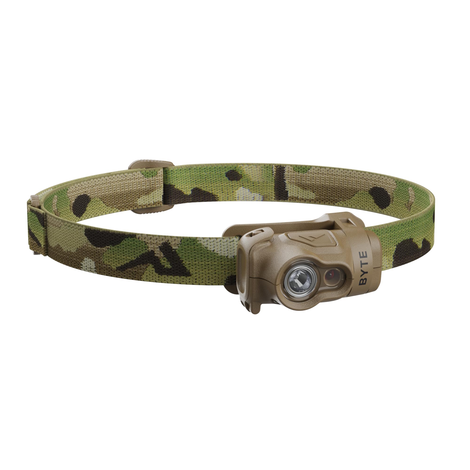 Princeton Tec Byte Tactical LED Headlamp Lightweight Compact, Durable Hands-Free Lighting with White and Red Beam Options - Blac