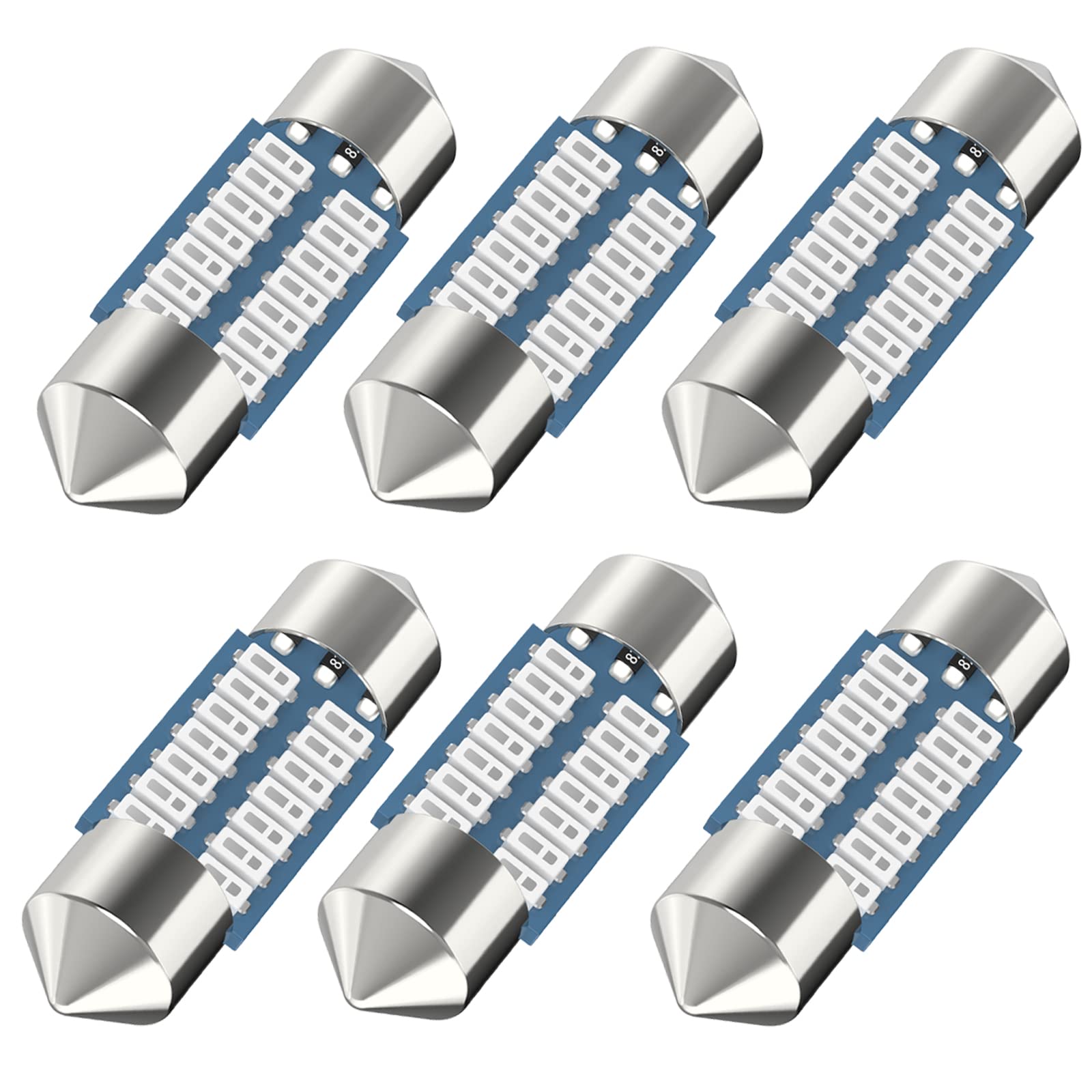 Serundo Auto Red De3175 Led Car Bulb 31Mm 1.22In Led Festoon Bulb, De3021 De3022 De3023 6428 6430 7065 Led Festoon Bulb, Interio
