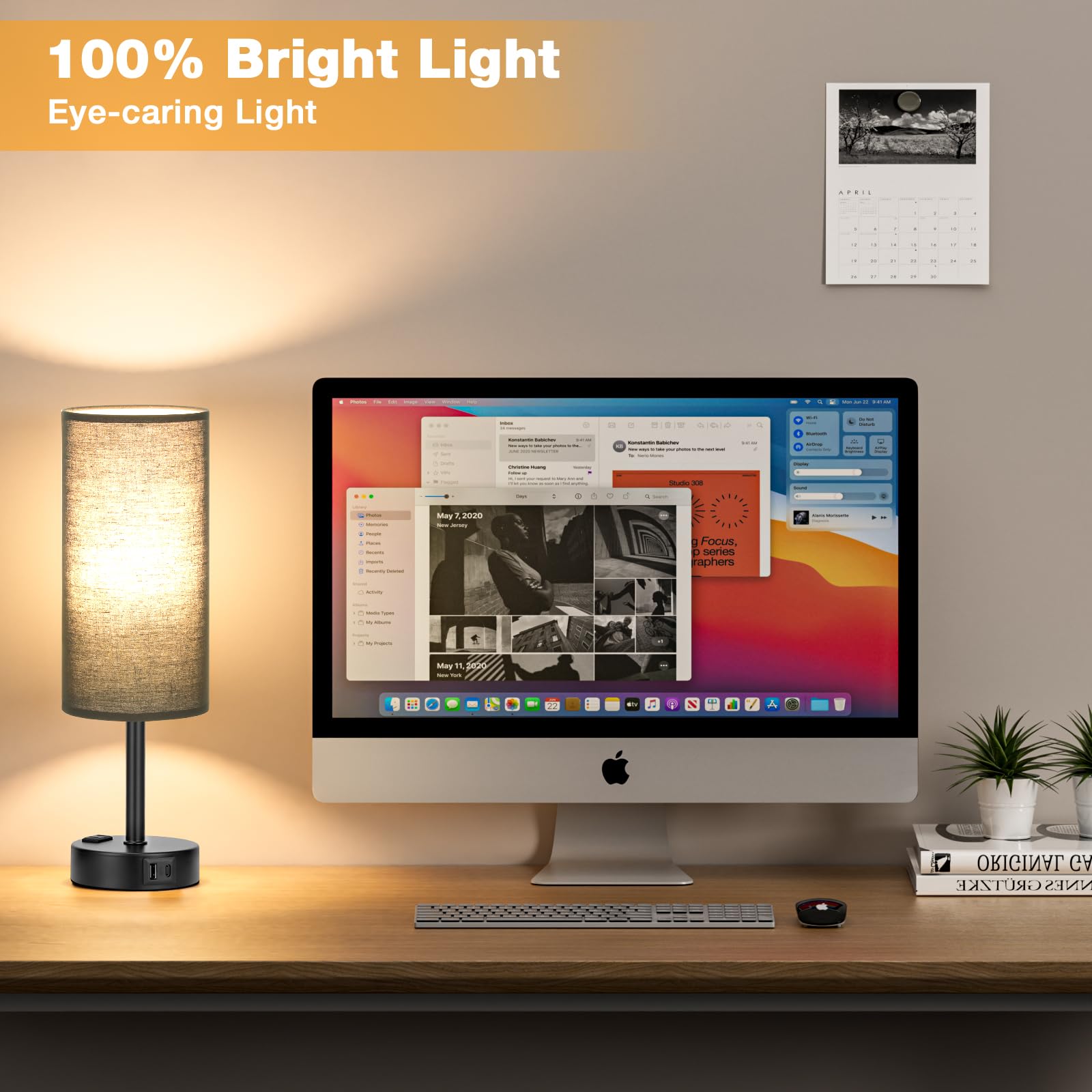 Black Touch Table Lamps Set - 3 Way Dimmable Bedroom Bedside Lamps Set Of 2 With Usb C And A Ports, Small Lamps For Nightstand W