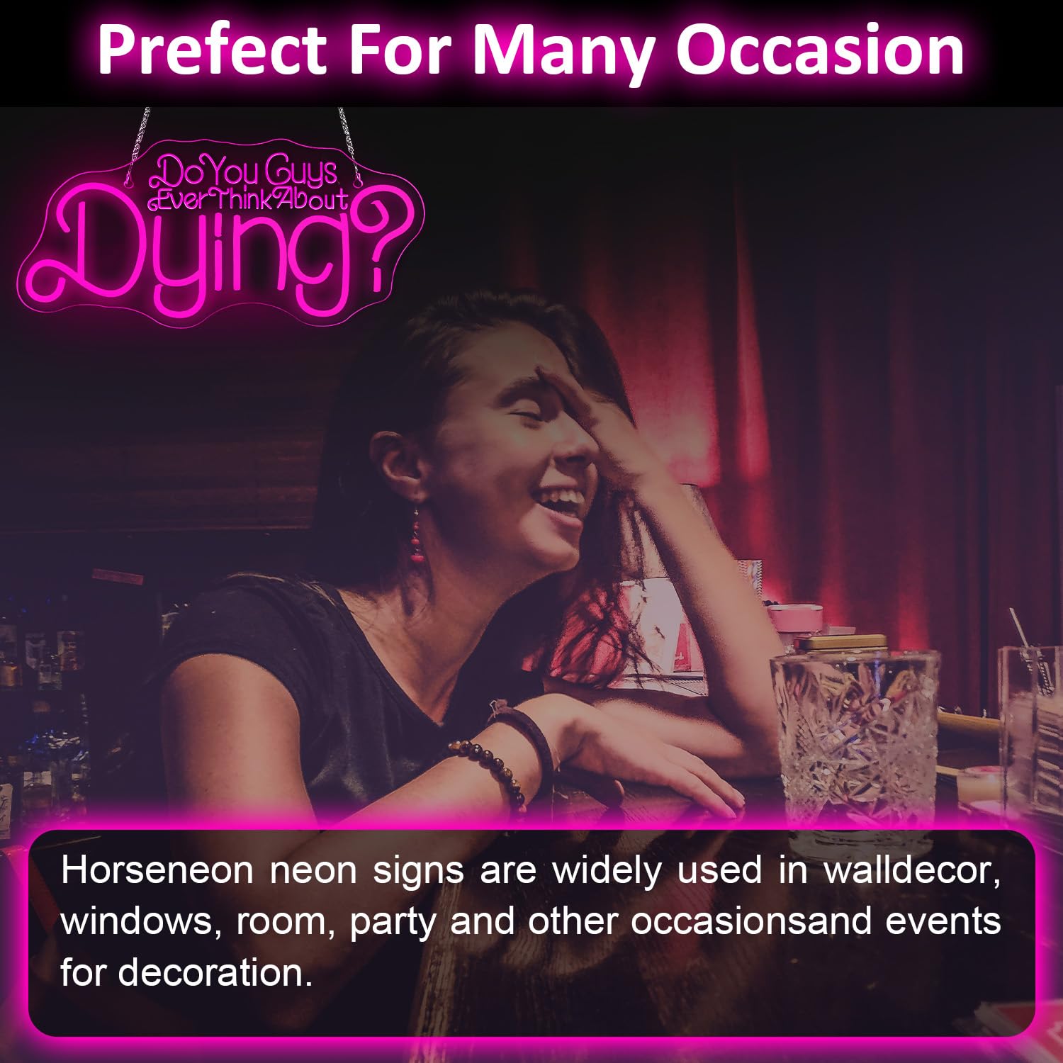 Do You Guys Ever Think About Dying Neon Sign Dimmable Neon Signs For Wall Decor Pink Do You Guys Ever Think About Dying Neon Light Usb Led Sign For Bedroom Living Room Party Christmas Birthday Gift