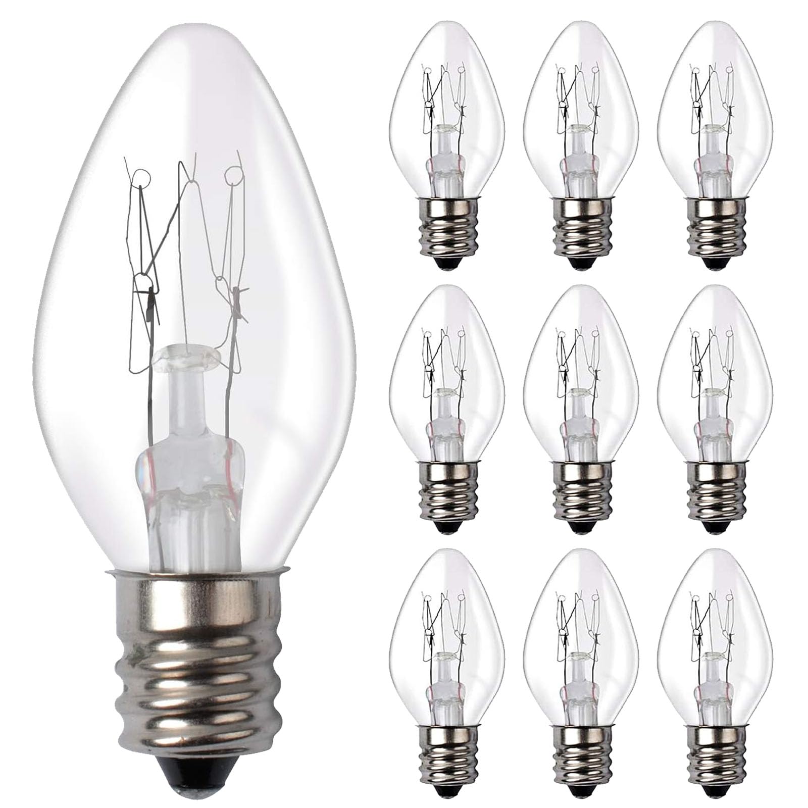 15 Watt Light Bulbs Compatible with Scentsy  C7 Replacement Salt Lamp Bulb for Plug in Night Wax Warmer Diffuser 15W 120 Volt,
