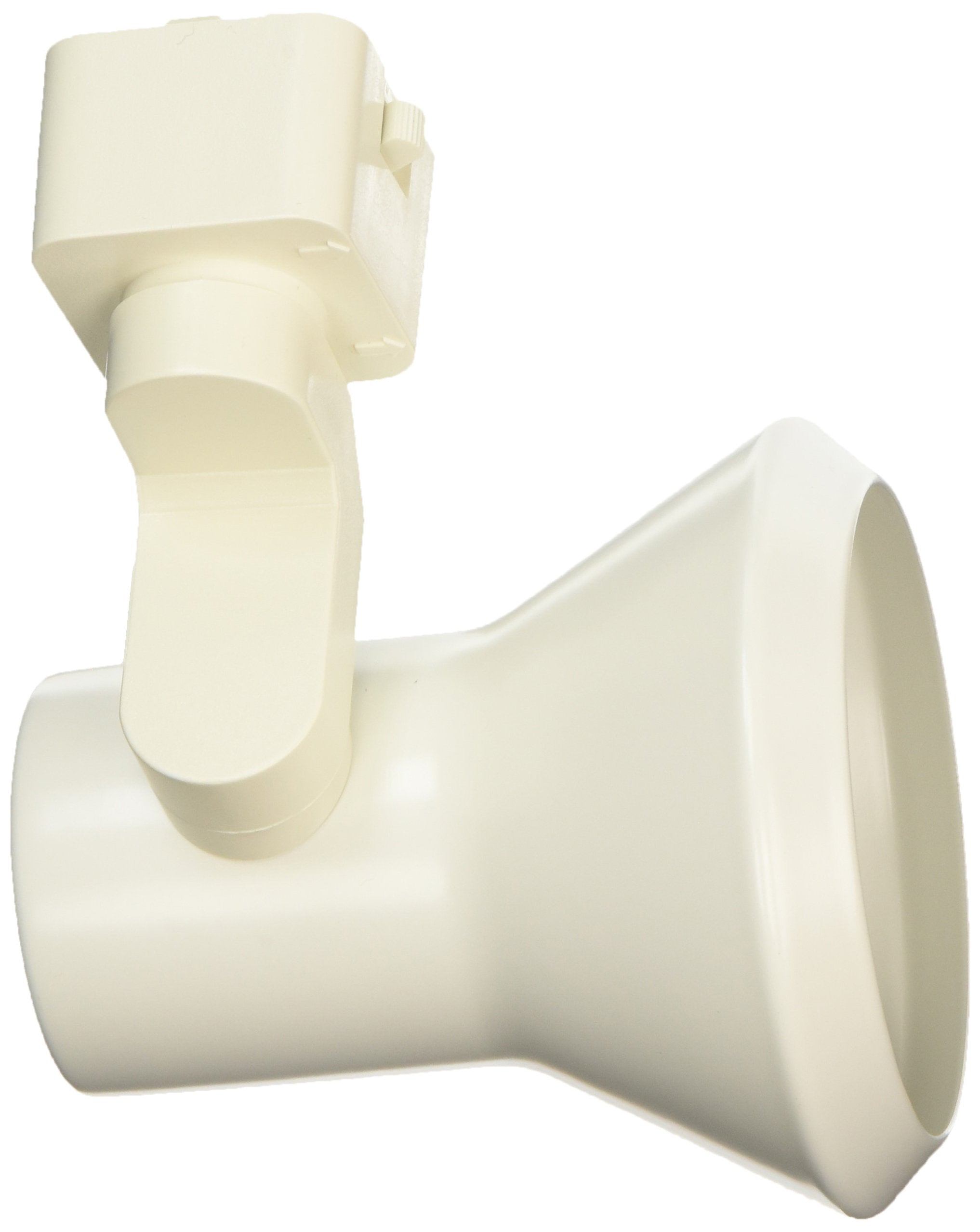 Juno R551WH Trac-Lites Flared Steps Lamp Holder, 50W PAR20, Aluminum, White
