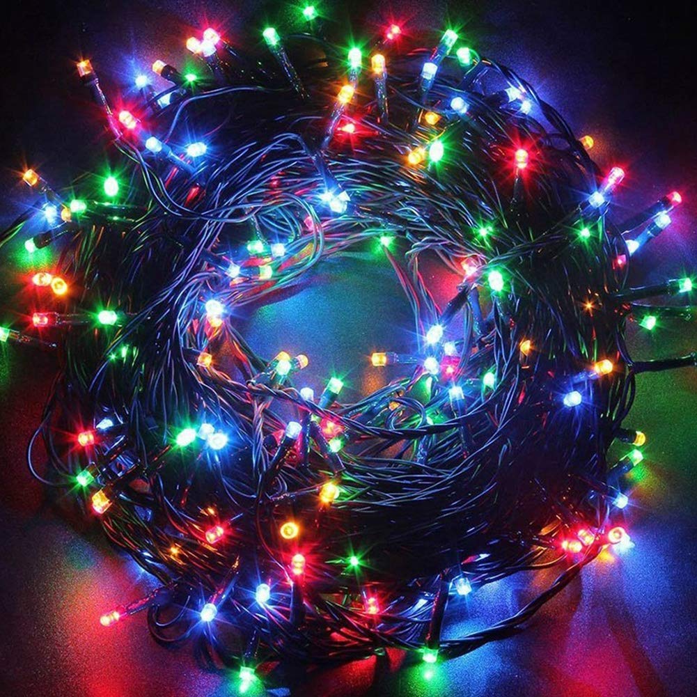 Twinkle Star Christmas Lights, 200 LED Multicolor, 66 FT, 8 Modes, Waterproof, Indoor/Outdoor, Model CL-200 C, 1 Pack