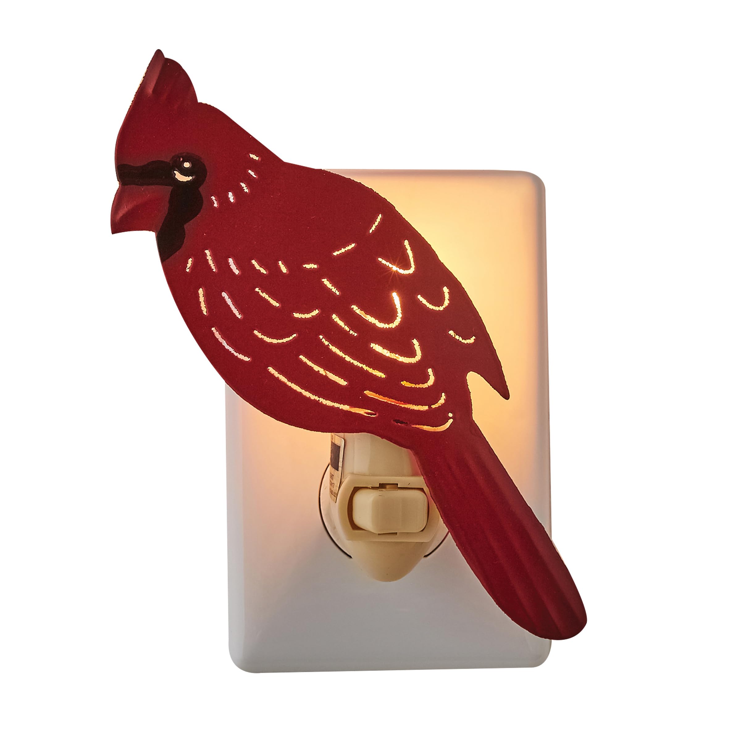 Park Designs Cardinal Night Light, 6.5in H x 3in W x 0.25in D, Resin, Model 25-064