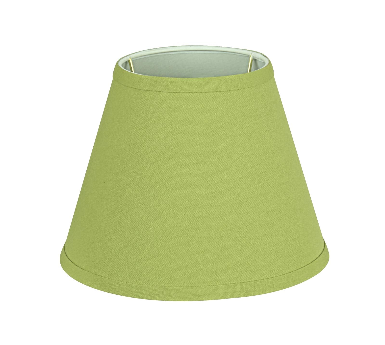 Aspen Creative 58905A, Empire Uno Lamp Shade, Lime Green, 5'' Top X 9'' Bottom X 7'' Slant Height, Slip Uno 33Mm