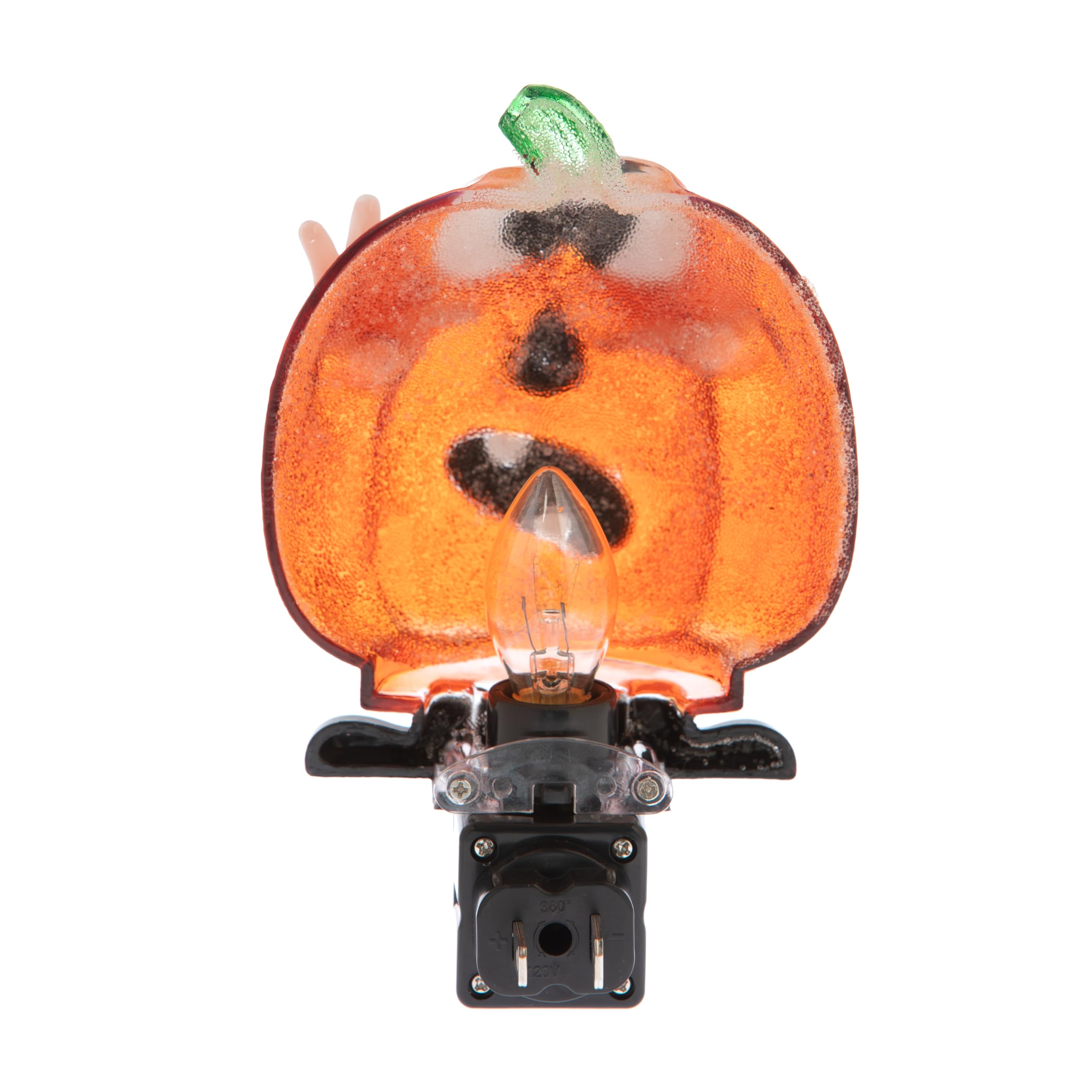 Creative Hobbies Silly Pumpkin Halloween Night Light - Includes 5W C7 And Rotational Socket With On/Off Switch