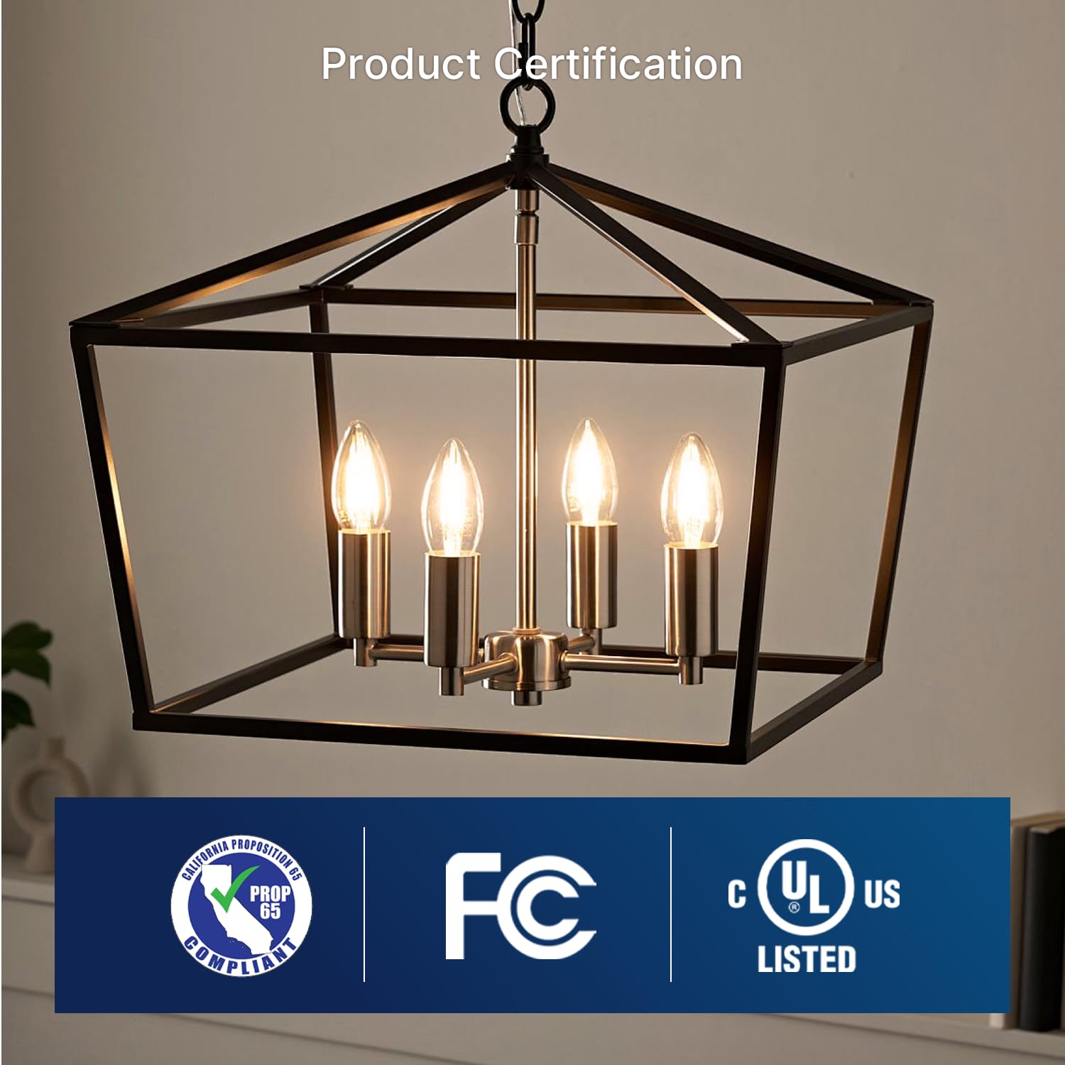 Flsnt 60W Equivalent Led Chandelier Light Bulbs, Dimmable Led B11 E12 Candelabra Base Bulbs, 3500K Natural White, 550Lm, 6 Pack