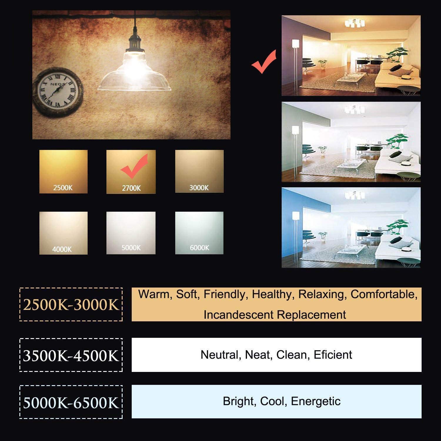 Omaykey 12W Dimmable Large Led Globe Bulb 85W Equivalent 850 Lumens, 2700K Warm White E26 Medium Base, Vintage Edison G125 Large Globe Milky Glass Led Filament Light Bulb, Deep Dimming Version