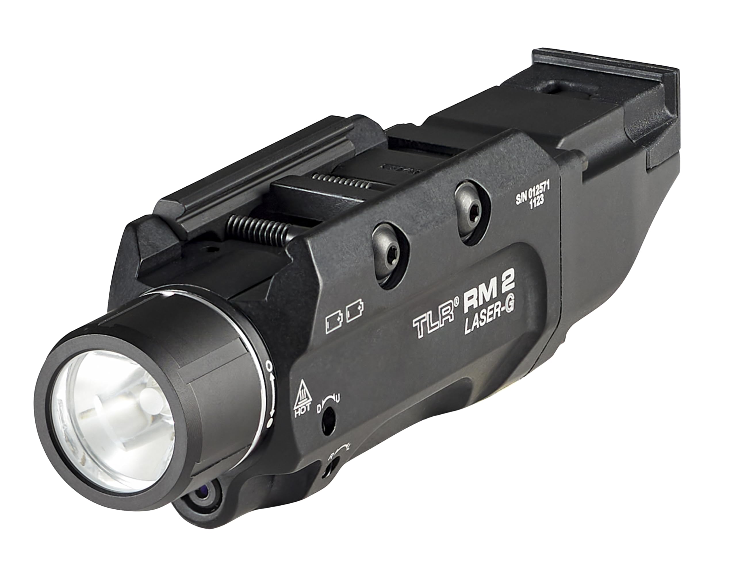 Streamlight 69454 TLR RM 2 G 1000-Lumen Rail-Mounted Tactical Weapon Light with Integrated Green Aiming Laser, and Key Kit, Blac