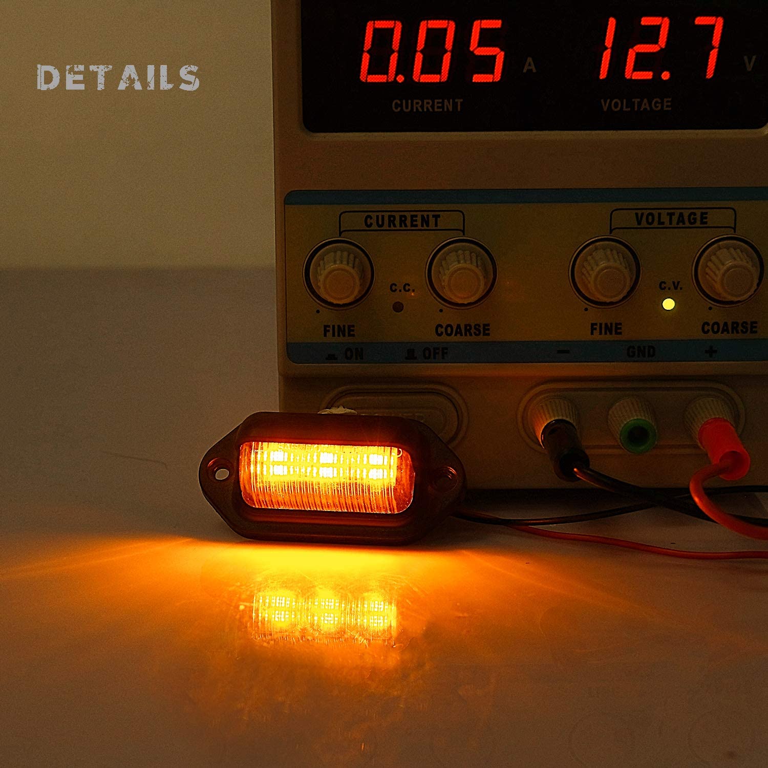 LivTee Waterproof 12V LED License Plate Light for RV, Truck, SUV, Blue (2PCS)