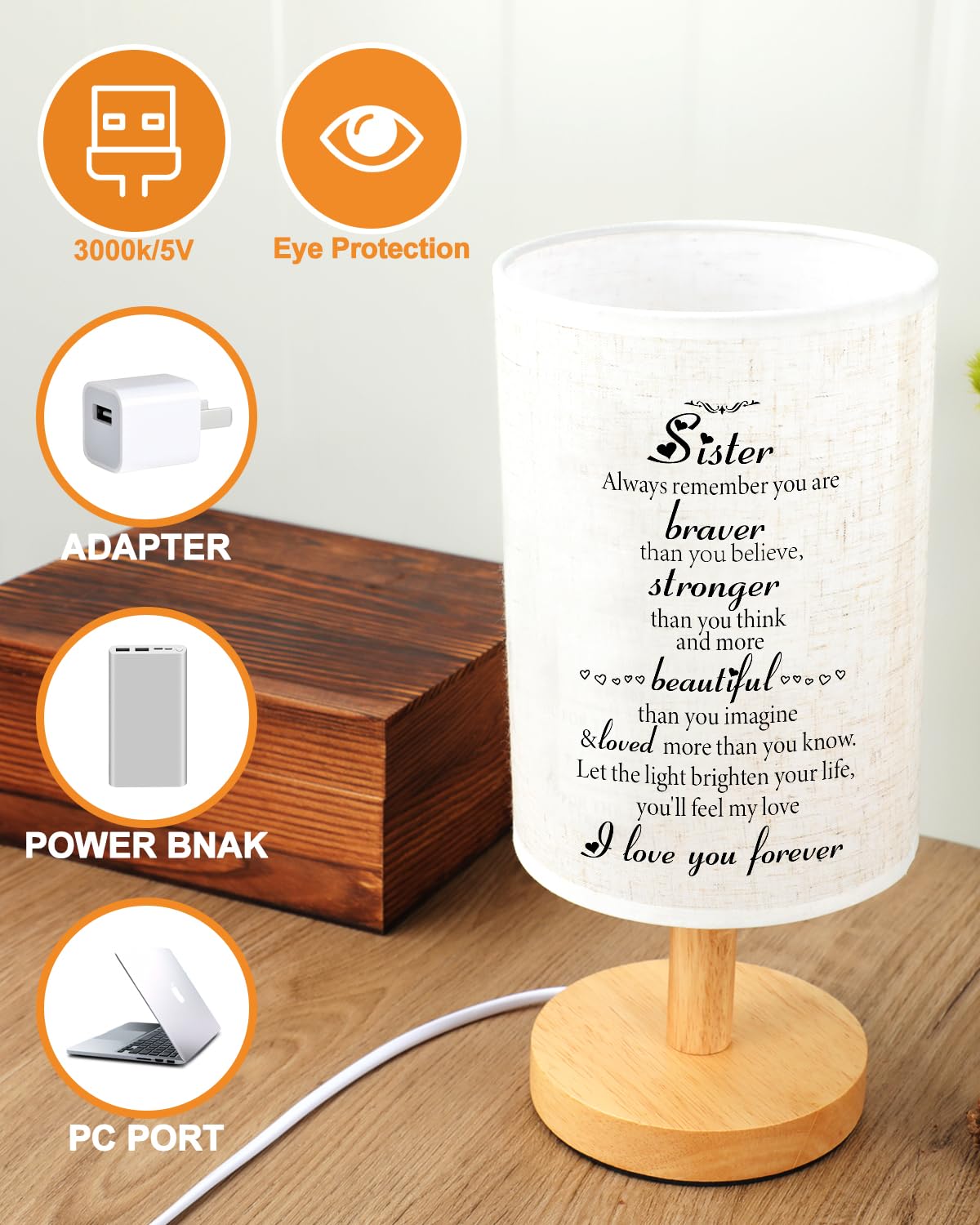 Souhoney Graduation Sister Gifts From Sister, Birthday Gifts For Sister,Sister Birthday Gifts, Unique Sister Gifts From Sister,S