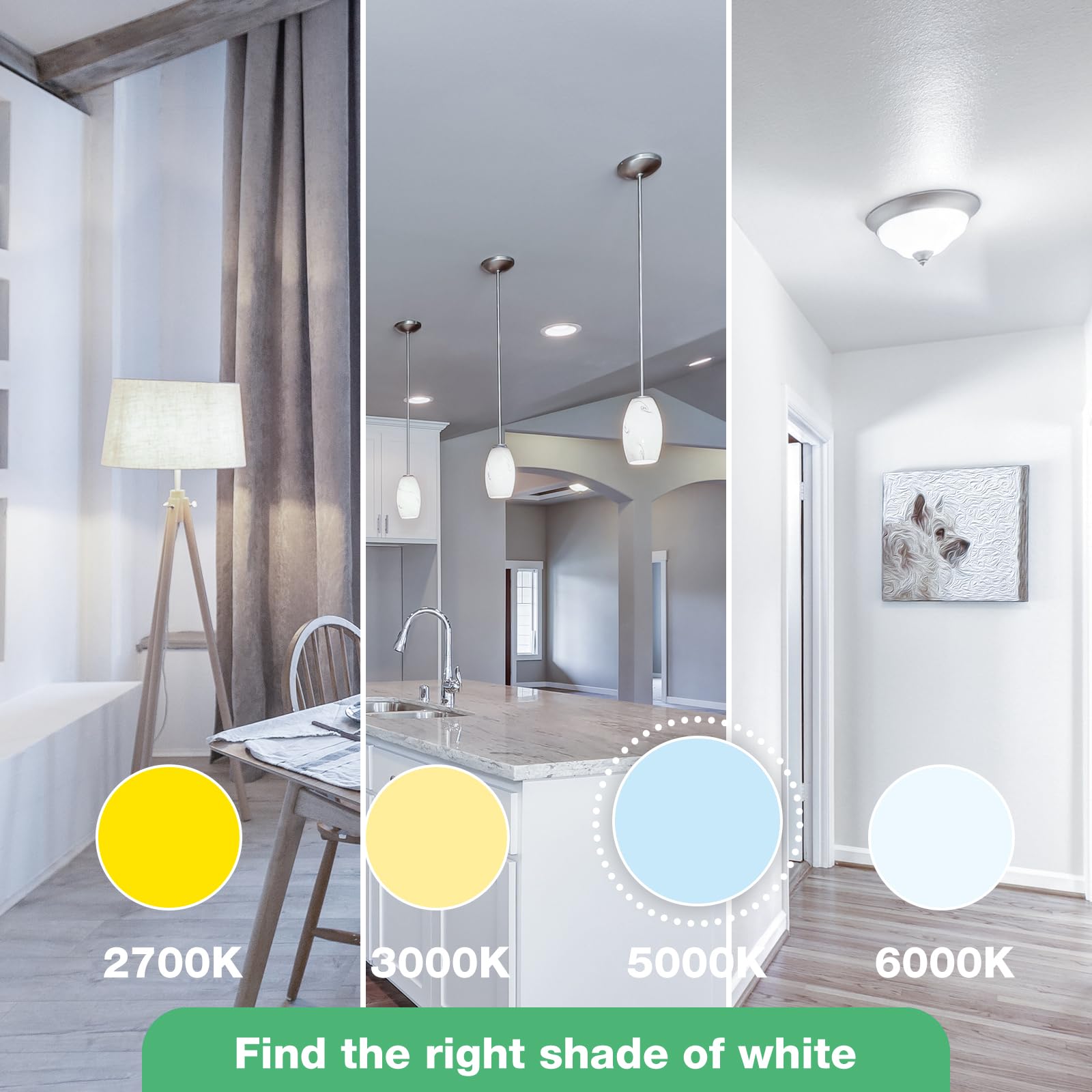 Degnju Led Light Bulbs, 100 Watt Equivalent Led Bulbs A19, 5000K Daylight Light Bulbs, E26 Standard Base, 1500 Lumens, Non-Dimmable, 13W Bright White Led Bulbs For Bedroom Home Office, 12 Pack