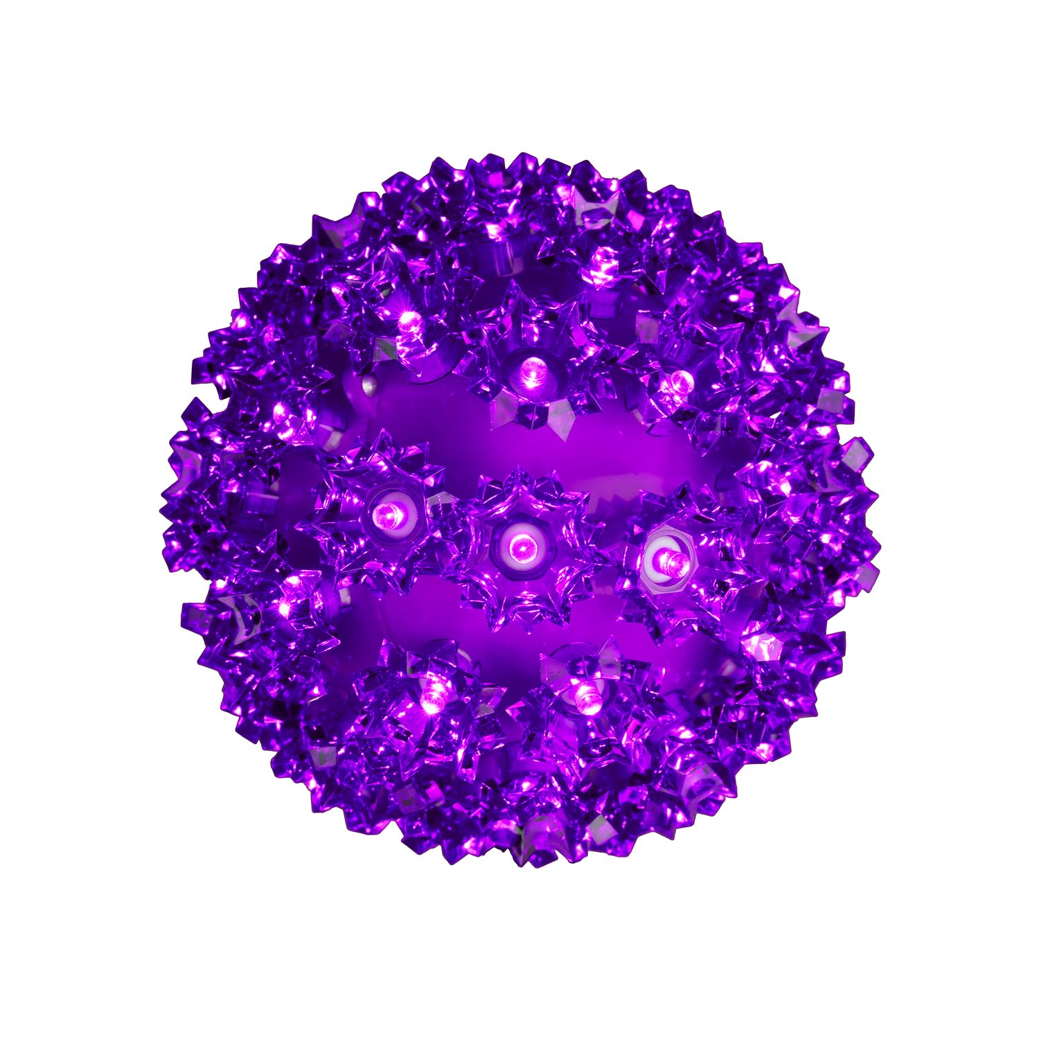 Novelty Lights LED Starlight Sphere Ornament Ball Light, 50-Light, Purple, 5ft Cord, Model MRD-50A-2