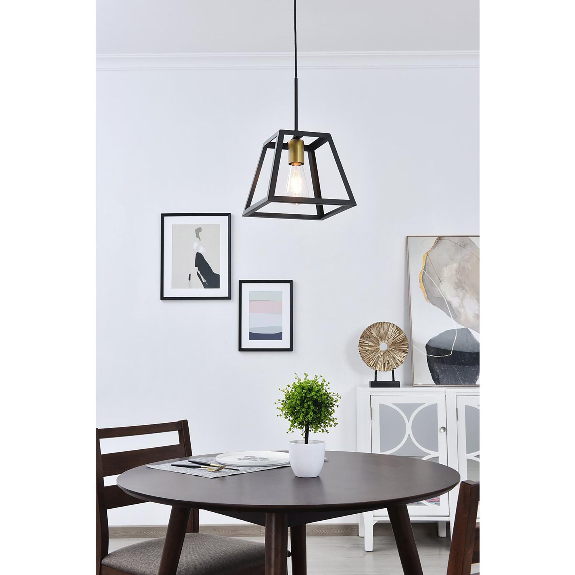 Elegant Lighting Living District Indoor Modern Home Decorative Bright Ceiling Resolute 1 Light Pendant
