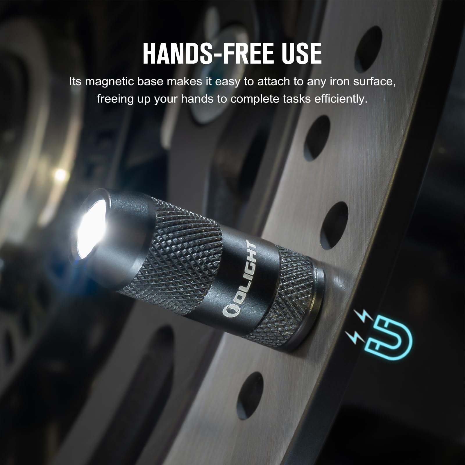OLIGHT IMINI 2 EDC Keychain Flashlight 50 Lumens, 2 Pack, Black, Aluminum, Rechargeable