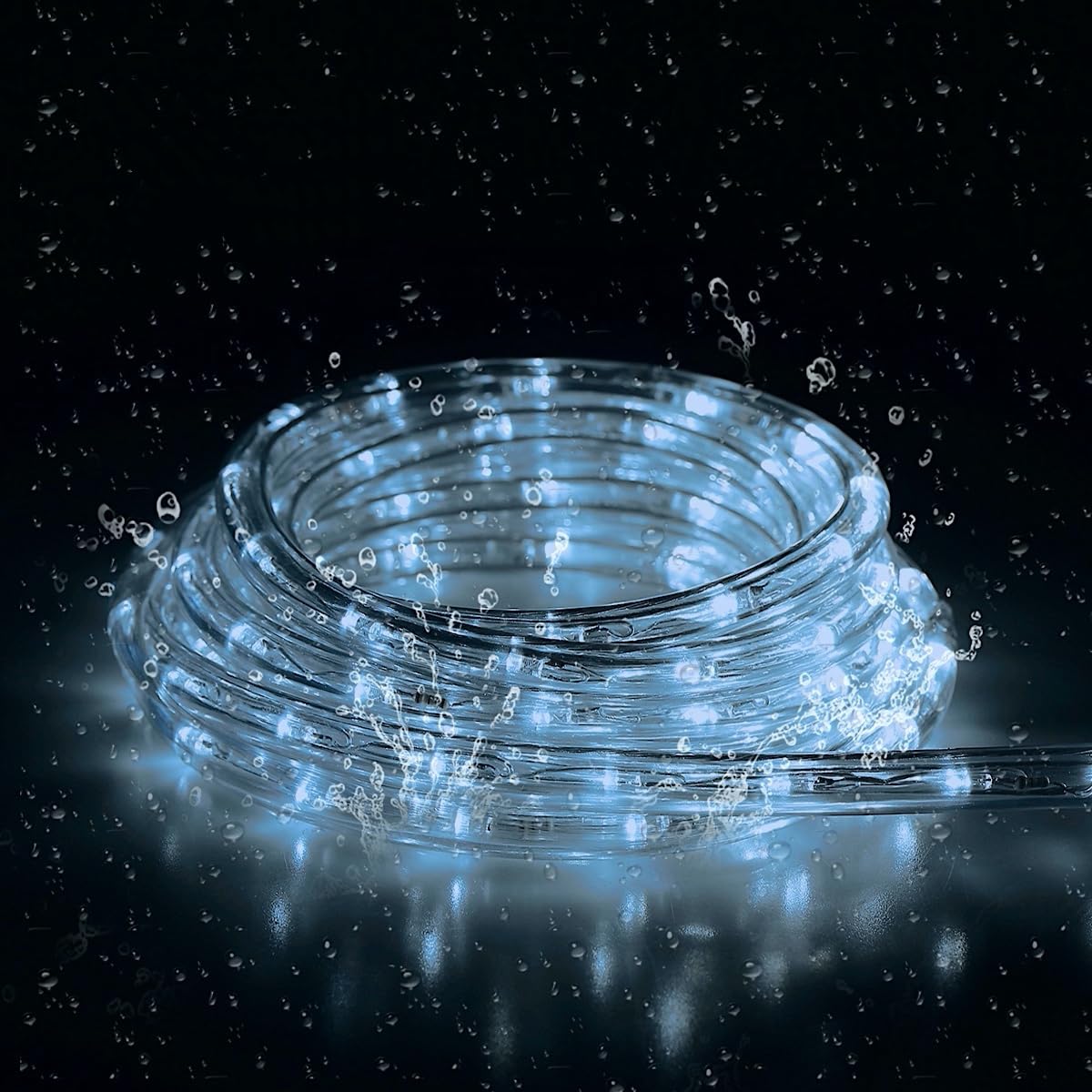 Buyagn Led Rope Light  20Ft Led Strip Lights Outdoor Waterproof Decorative Lighting For Indoor/Outdoor Decorations  Deck  Patio  Party And Bedroom Decorations (Cold White)