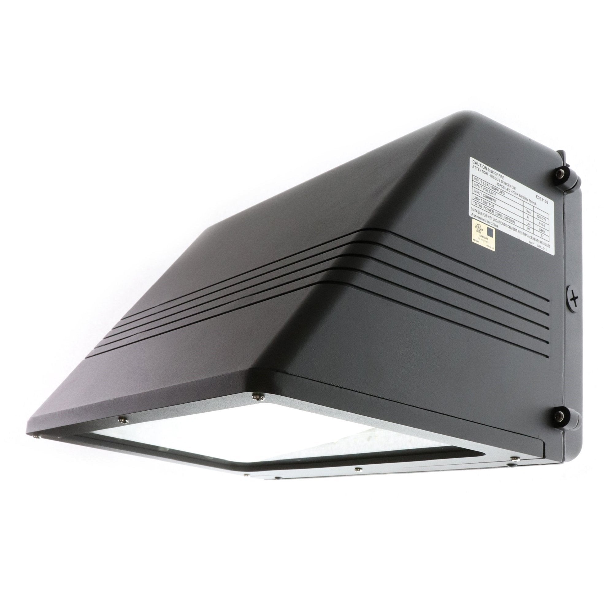 NSI WP77LED LED Wall Pack 76.6W Metal Lighting Fixture - Color 9