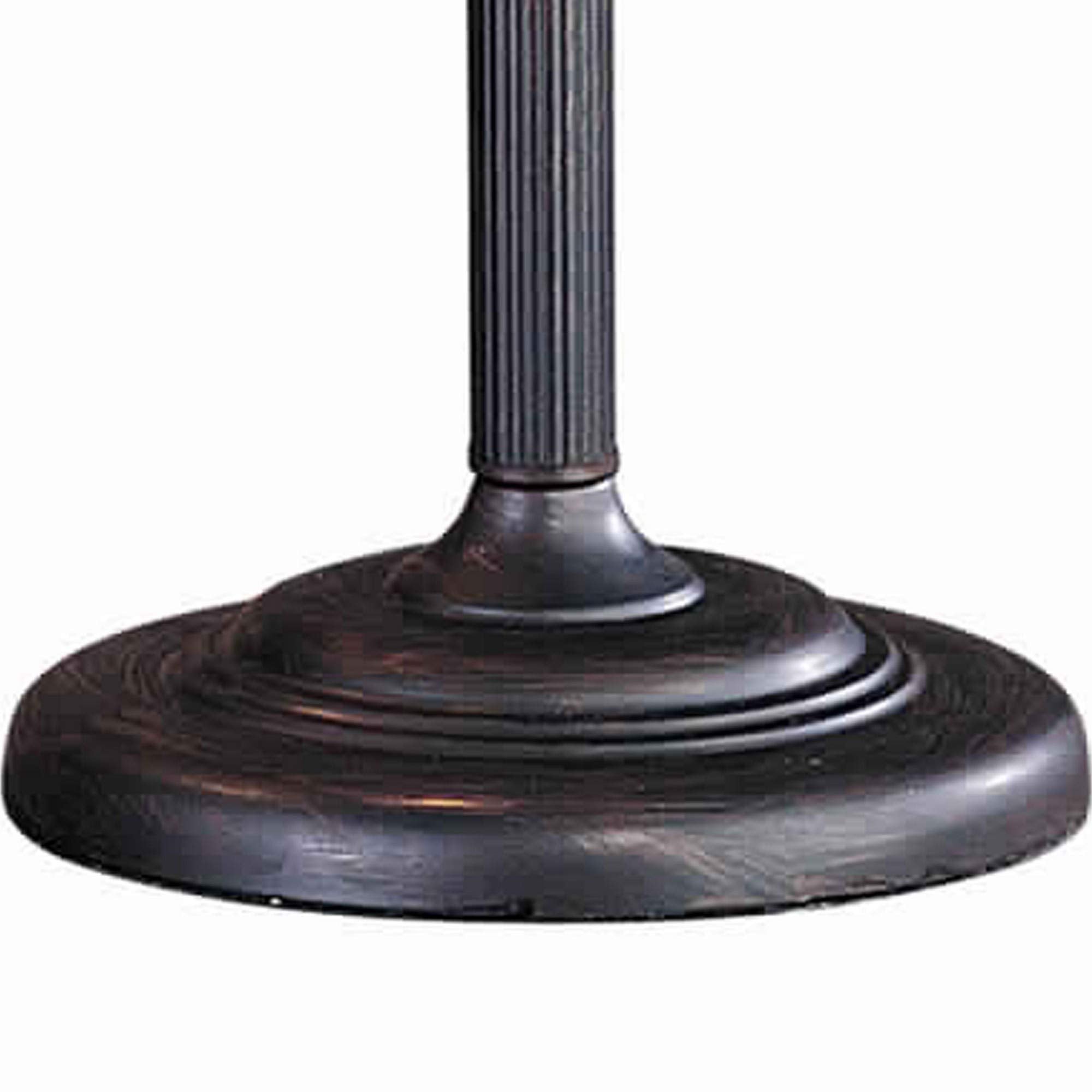 Benzara Metal Swing Arm Table Lamp, Conical Mica Shade, Bronze, Model BM223703