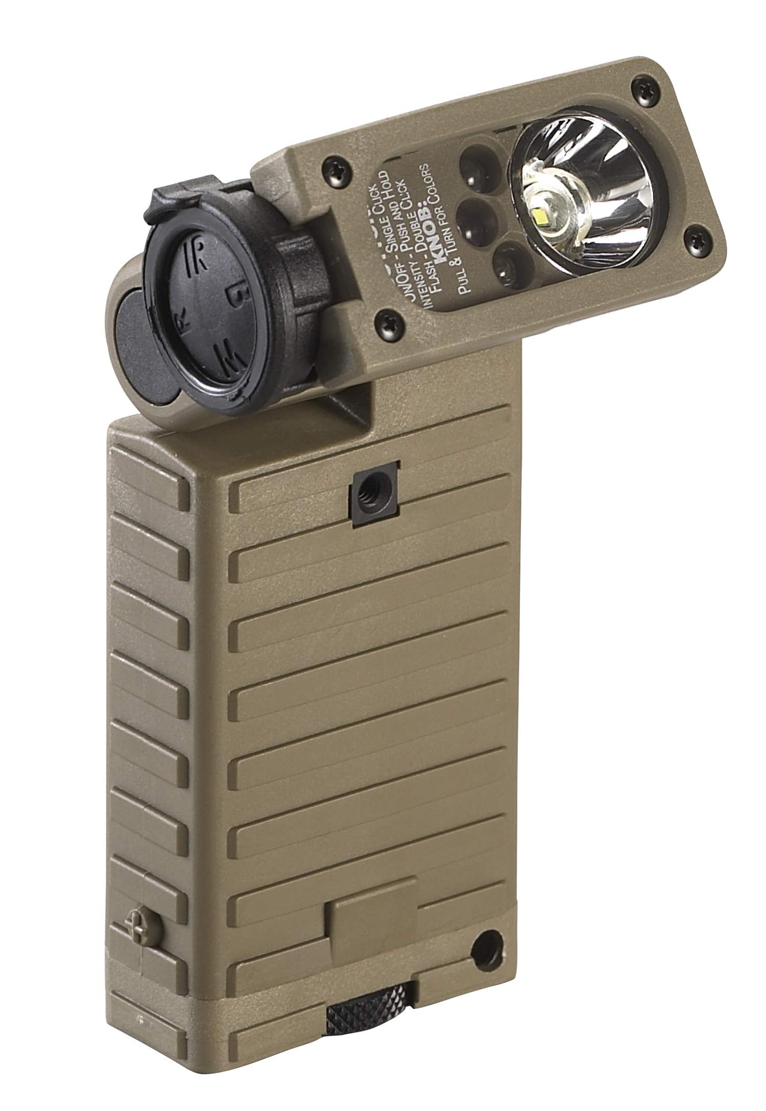 Streamlight 14027 Sidewinder 55-Lumens LED Military Waterproof Flashlight with (2) AA Alkaline Batteries and Helmet Mount in Cla