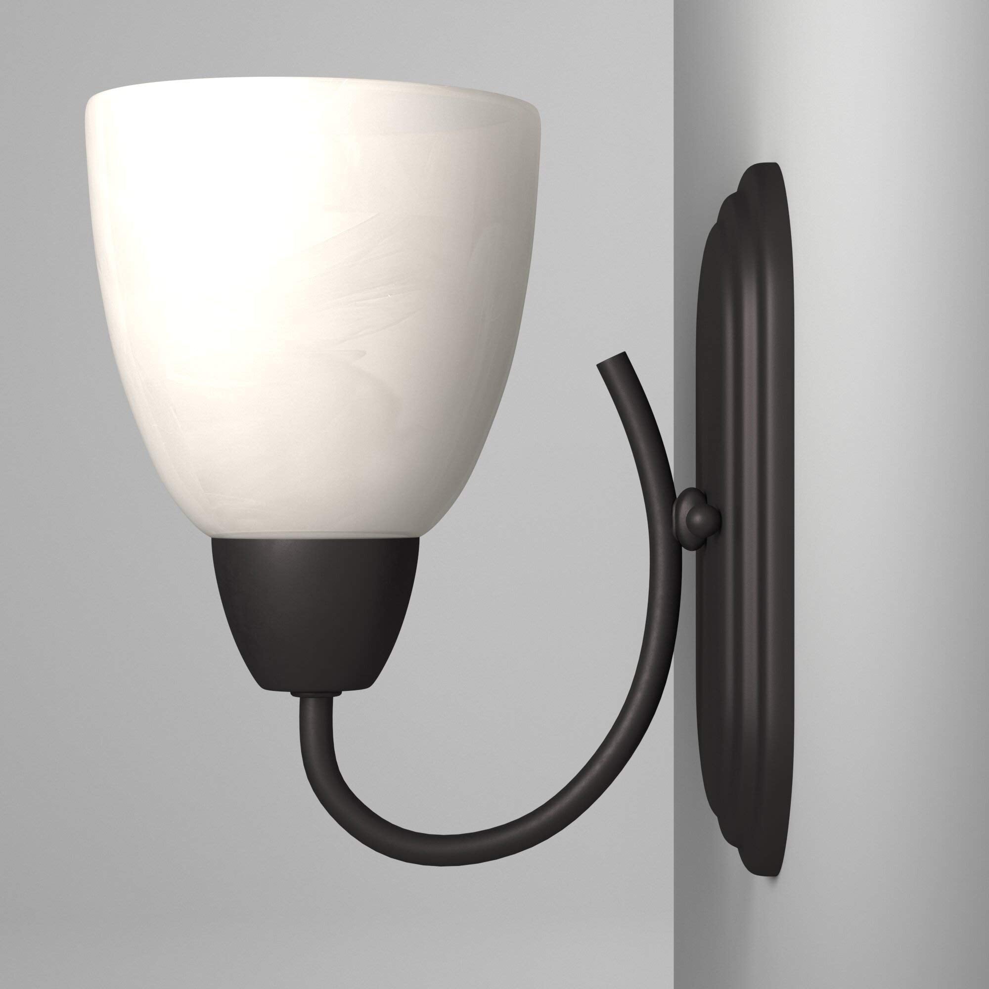 Designers Fountain Torino Wall Sconce 1-Light Alloy Steel Oil Rubbed Bronze Model 15005-1B-34