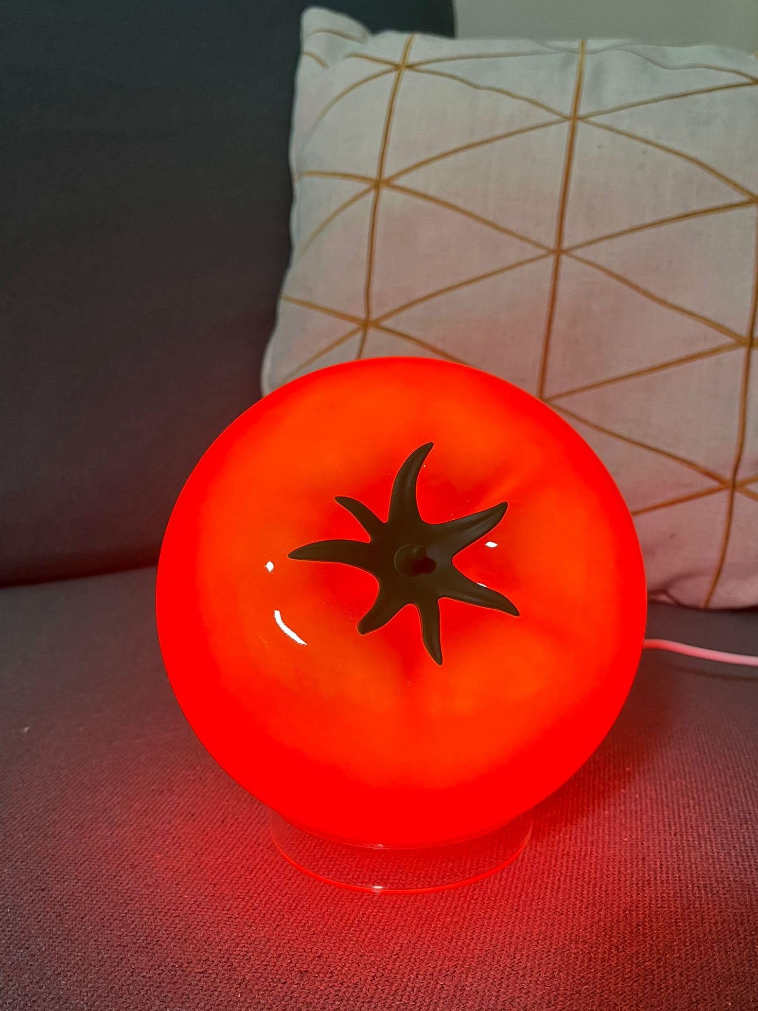 cozifycasa Cute Table Lamp for Bedroom Kitchen Living Room Small Cute Night Light Fruit Bedside Side Table Lamp Kawaii Decor Vin