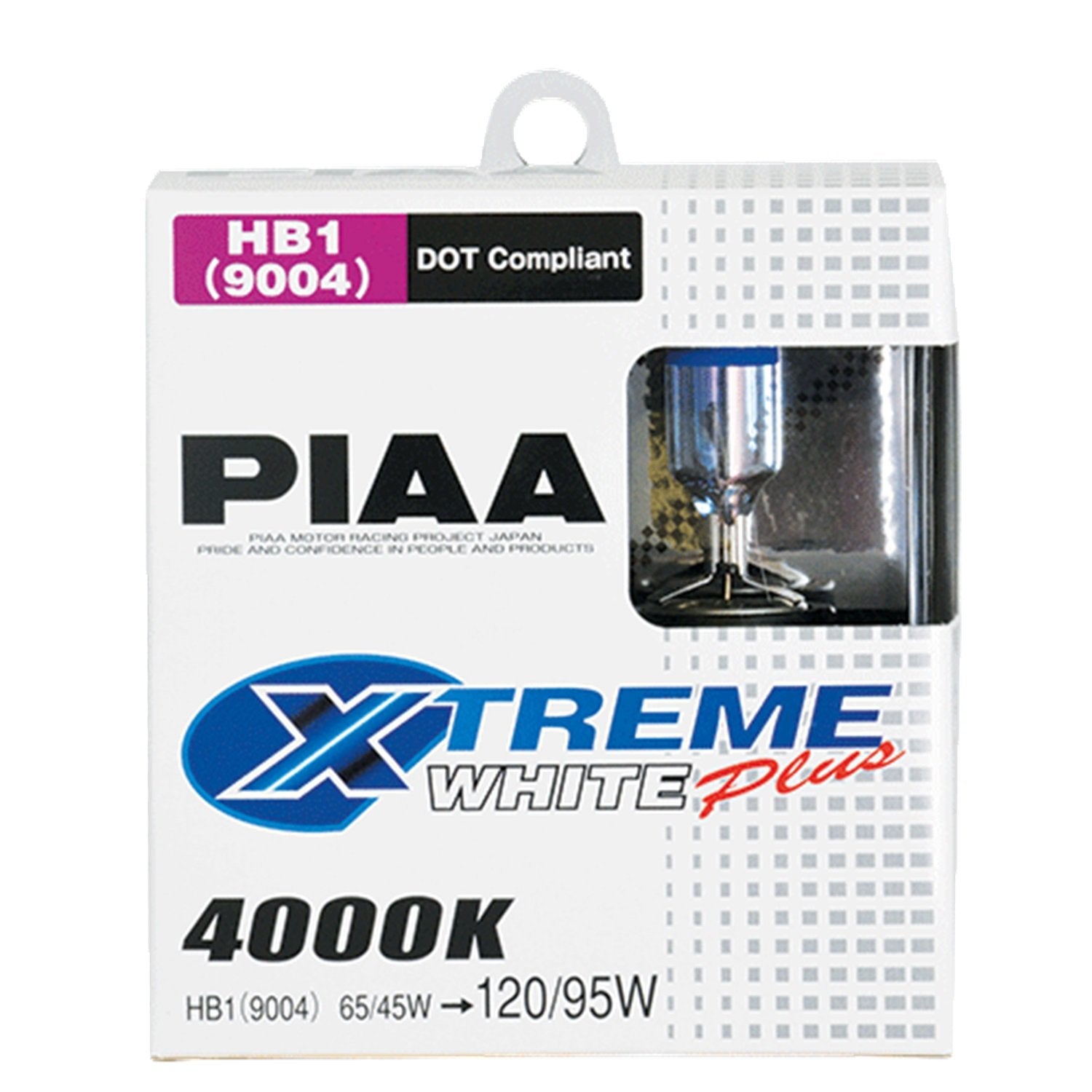 Piaa 19614 9004 (HB1) Xtreme White Plus High Performance Halogen Bulb, (Pack of 2)Pack