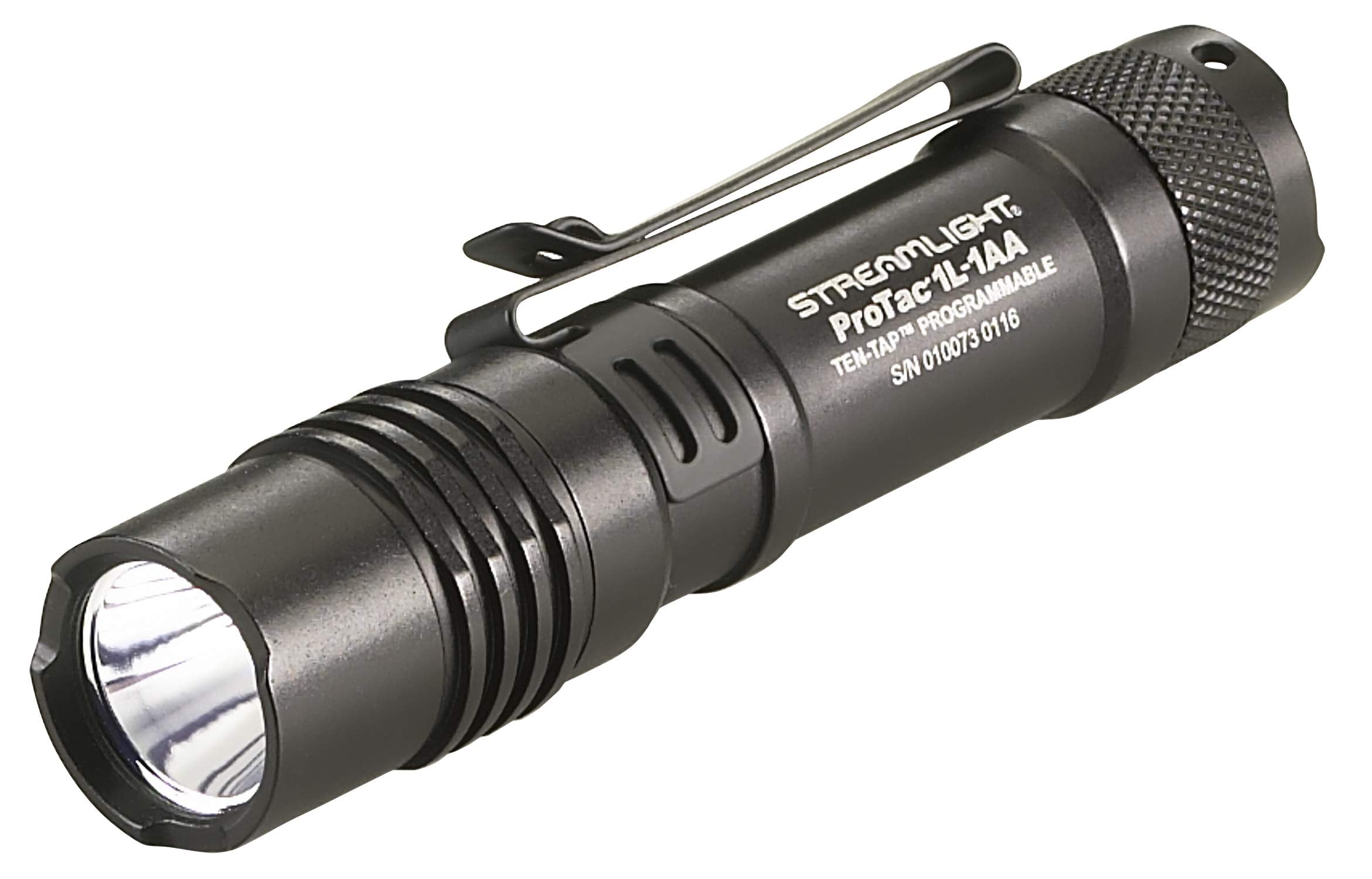Streamlight ProTac 1L-1AA Tactical Light, 350-Lumen, Aluminum, 4.25 Inch, Black, Model 88061