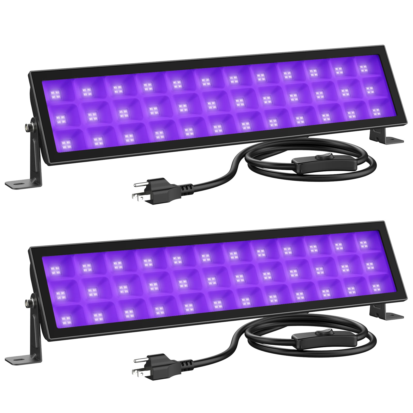 Onforu 72W Blacklight Bar - Ip66 Waterproof Led Flood Light For Parties, Halloween, And Stage Lighting, Model Ctb72Uv