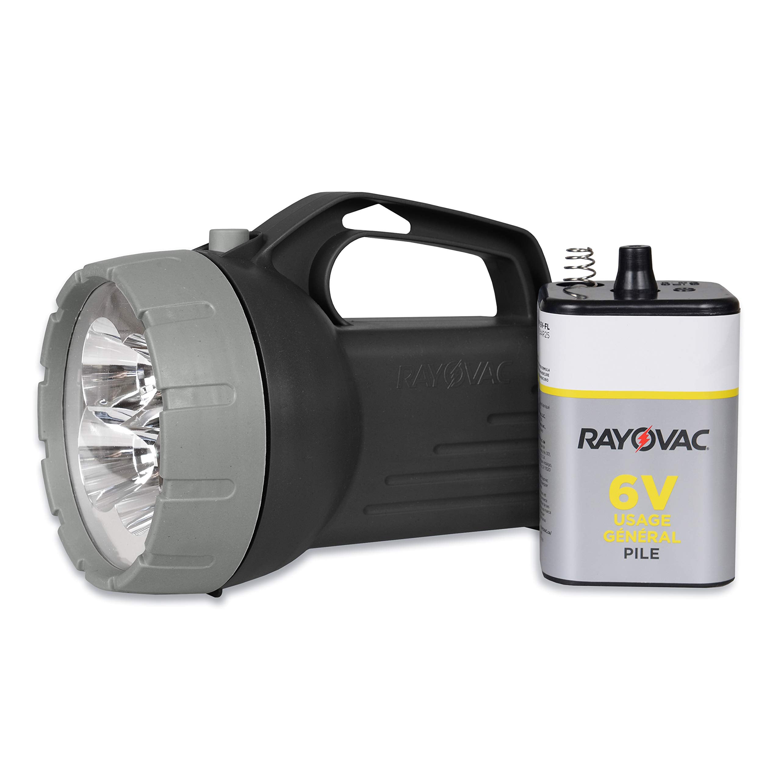 Rayovac LED Flashlight, Floating Camping Flashlight for Power Outages and Emergencies, Flash Light with 6V Battery Included, Pack of 1