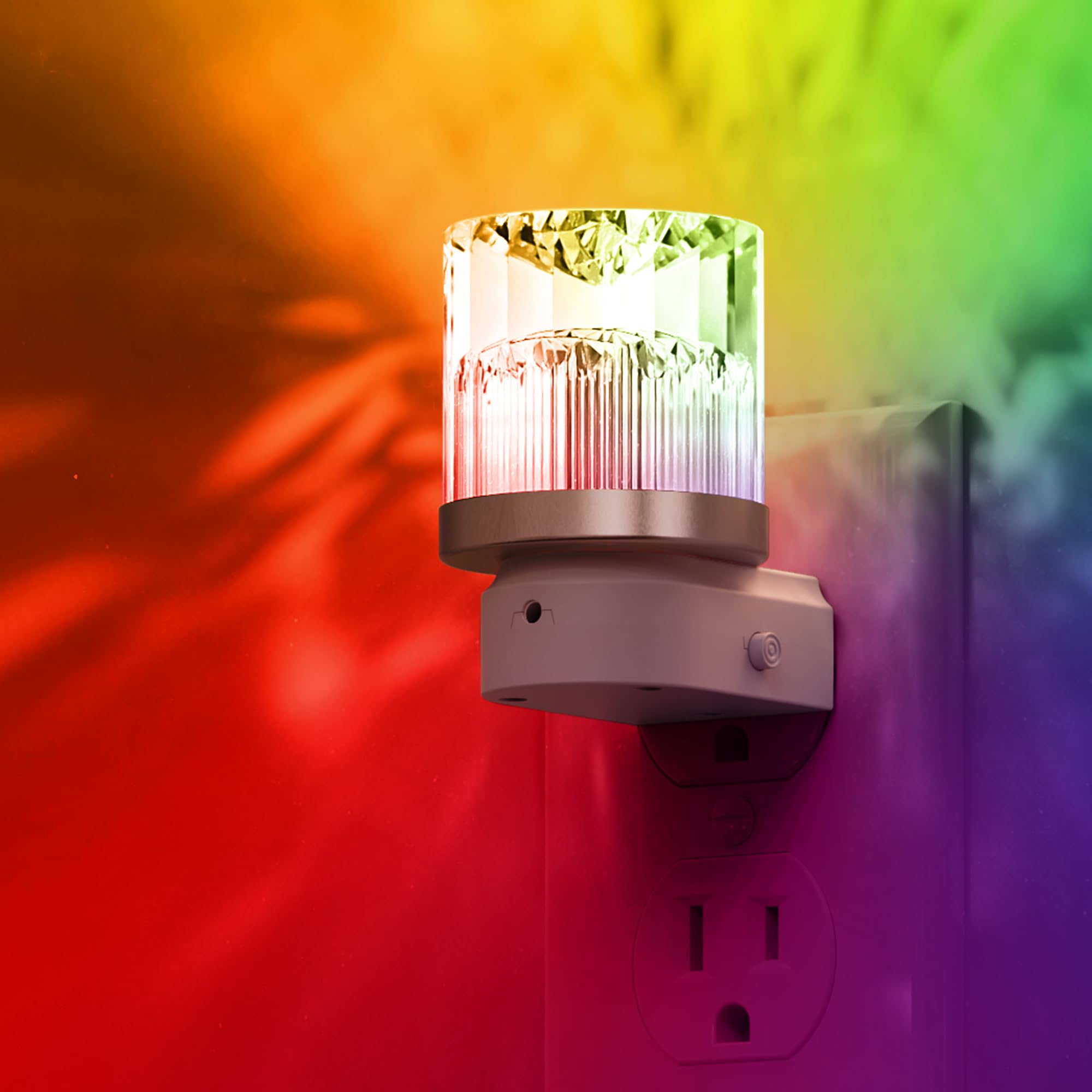 L LOHAS LED Night Light  Night Lights Plug into Wall with 10 Color Change RBG Nightlight Plug in Wall  Built in Dusk to Dawn Sensor for Hallway  Bathroom  Rooms