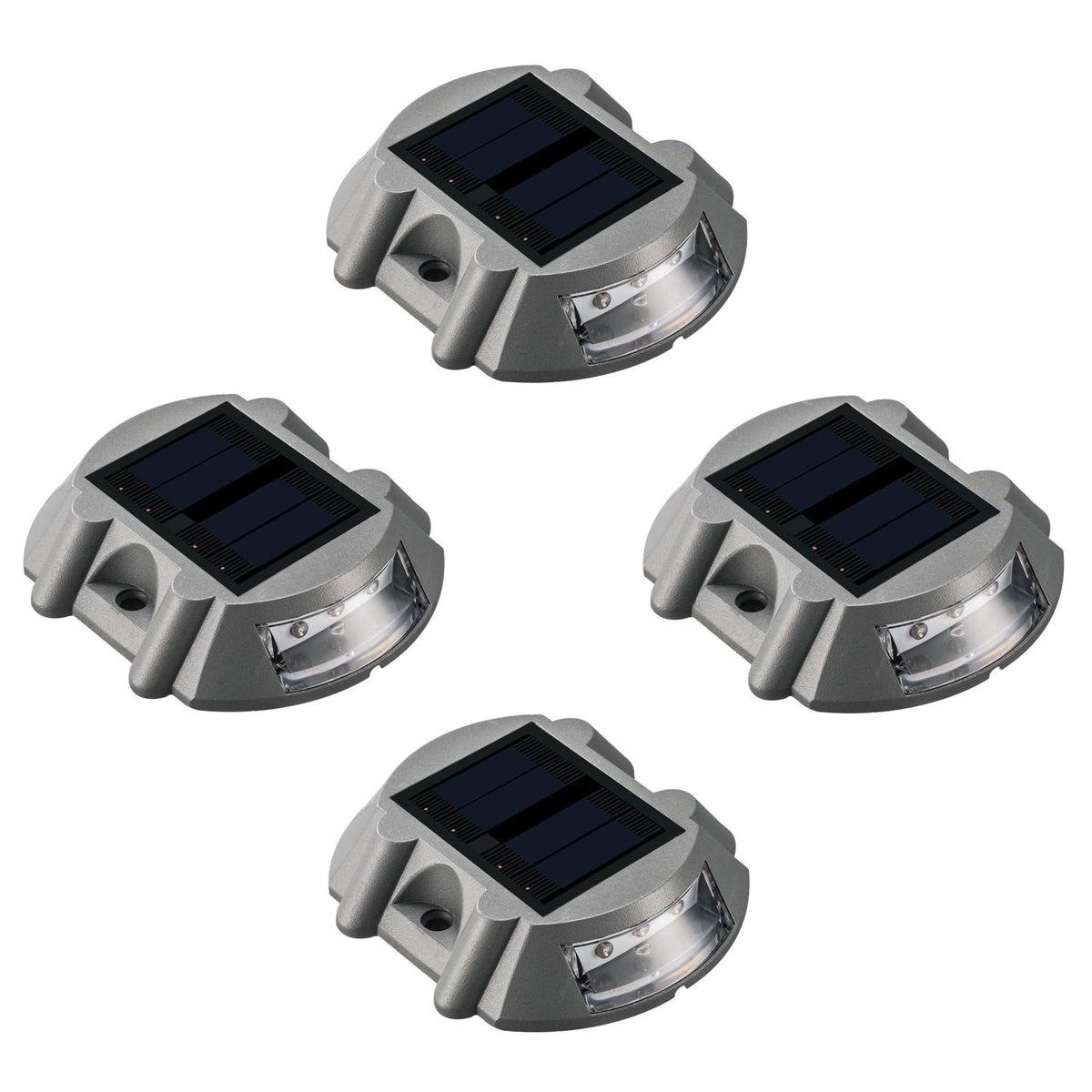 Sunwind Solar Deck Lighting Outdoor - 4 Pack Waterproof Aluminum Dock ...
