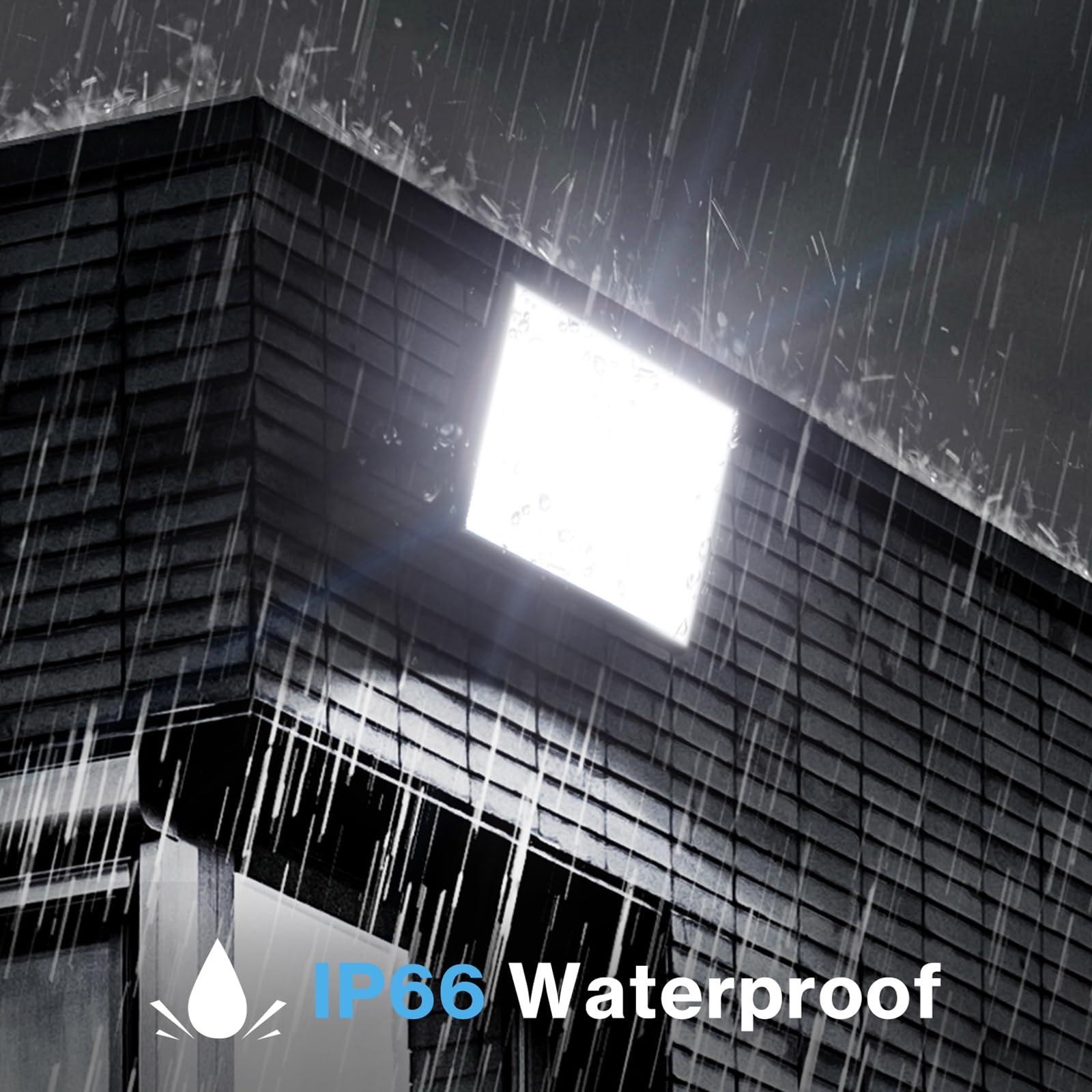Olafus 150W LED Flood Light, 13500LM, IP66 Waterproof, Outdoor Black, Model LAA150G