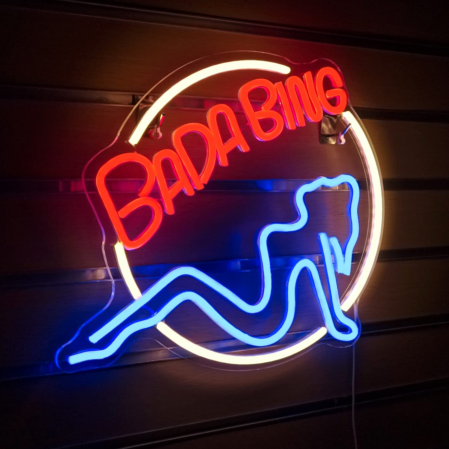 Wanxing Neon Sign ·Red LED Wall Light with Retro Phone Design ·7.8x16.5 inches ·Scary Movie D?or for Halloween Party