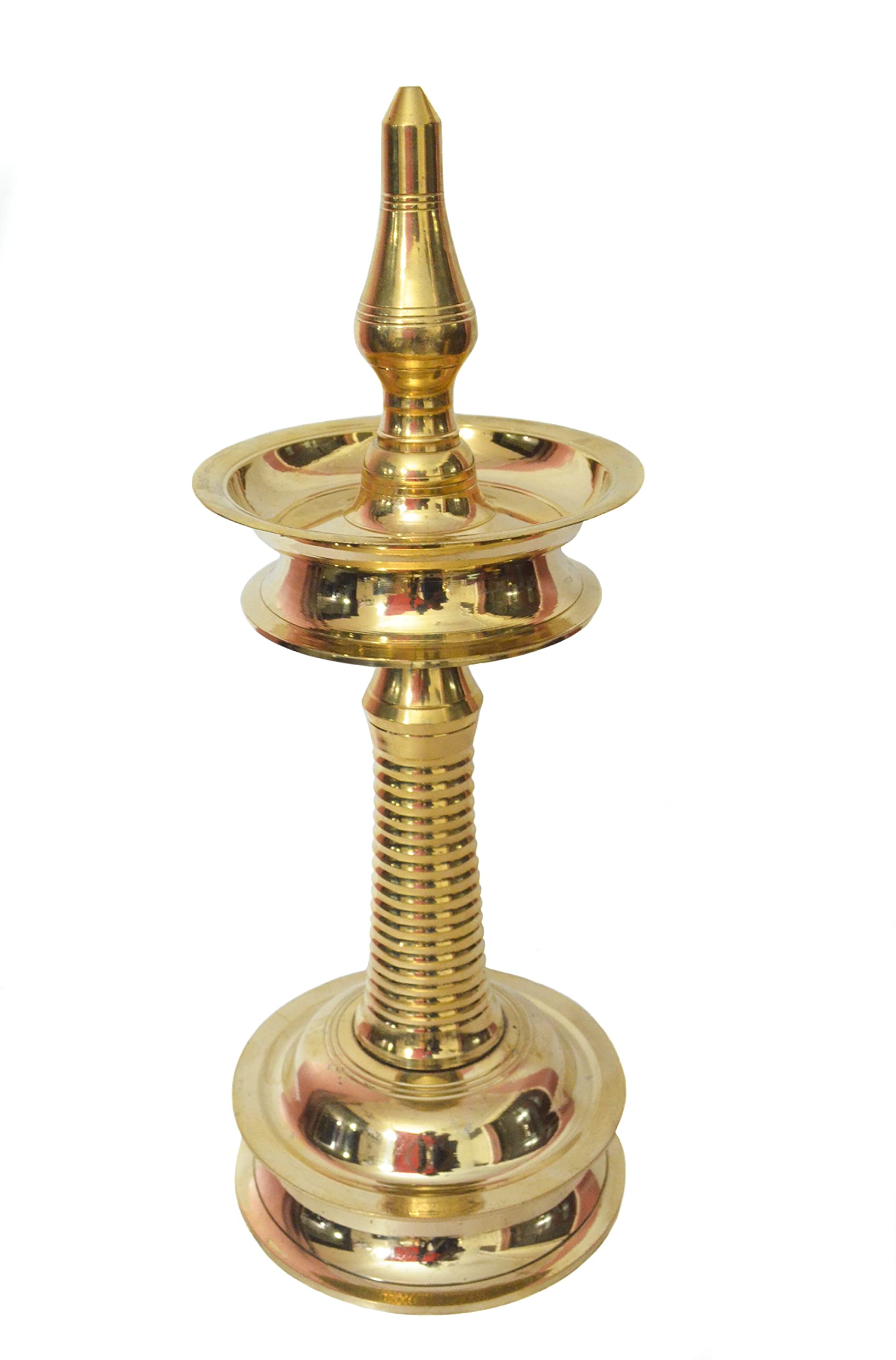 TANGERINE Brass Nilavilakku || Kerala Diya || Brass Oil Lamp its Kerala(South India) Traditional Brass Diya- Height 18 inches