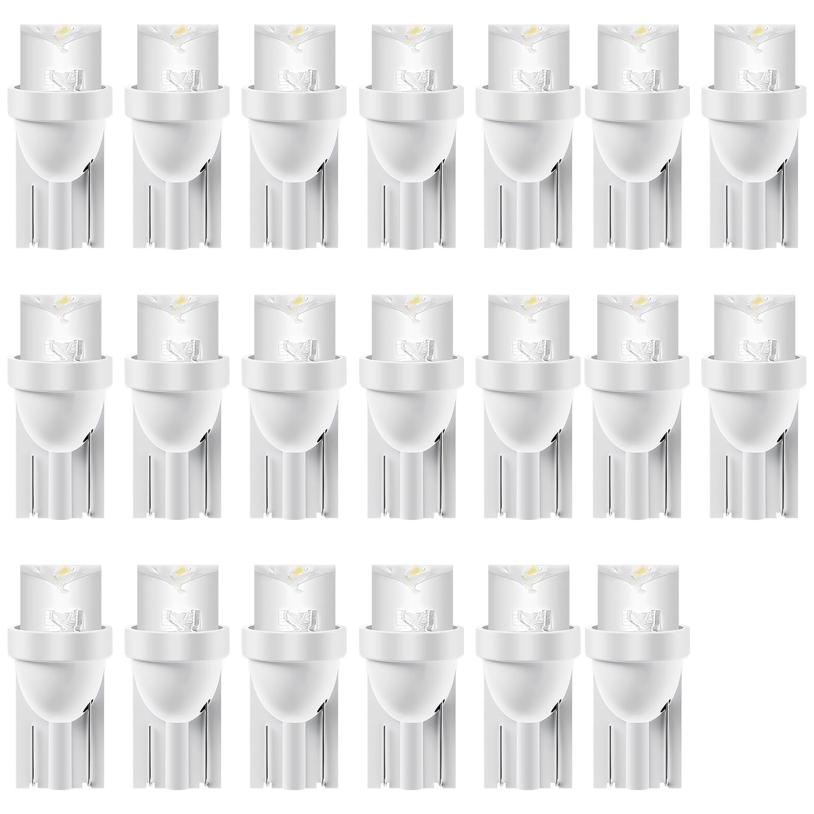 20 Pack White T10 168 194 Led Bulbs Instrument Cluster Panel Dash Spread Light