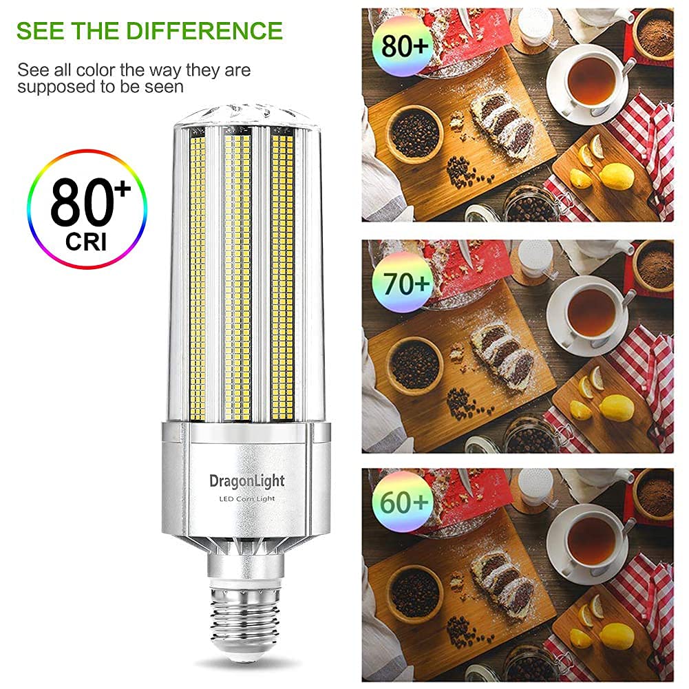 Dragonlight 240W Commercial Grade Corn Led Light Bulb (1000 Watt Metal Halide/Hid/Hps Replacement) E39 Large Mogul Base Led Lamp