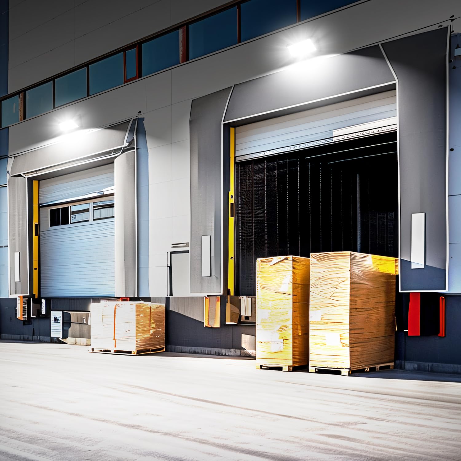 Biritalo Led Wall Pack Light 18000Lm Dusk To Dawn Led Outdoor Flood Security Lights 120W 5000K 100V-277V Commercial And Industrial Building Wall Mount Exterior Lighting For Yard Barn Garage