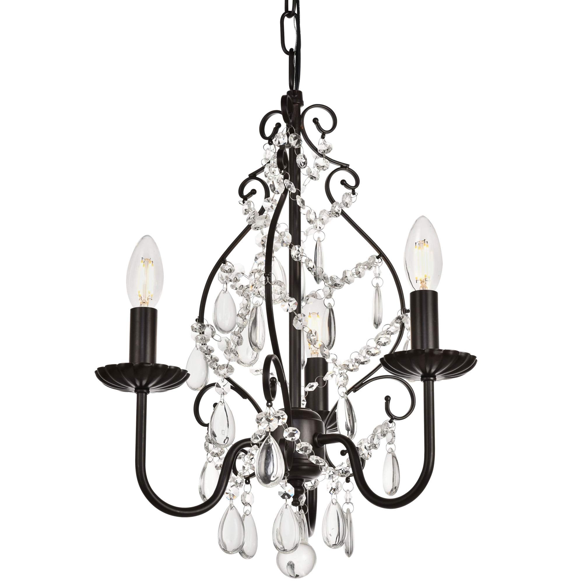 Living District 3-Light Pendant Light, Oil Rubbed Bronze Metal, Transitional Design